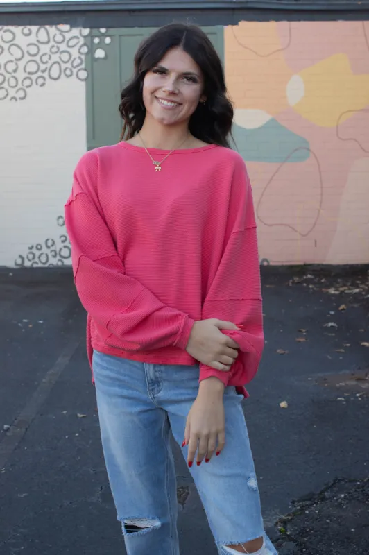 Total Eclipse Tee, Strawberry | Free People sold by North & Main Clothing Company