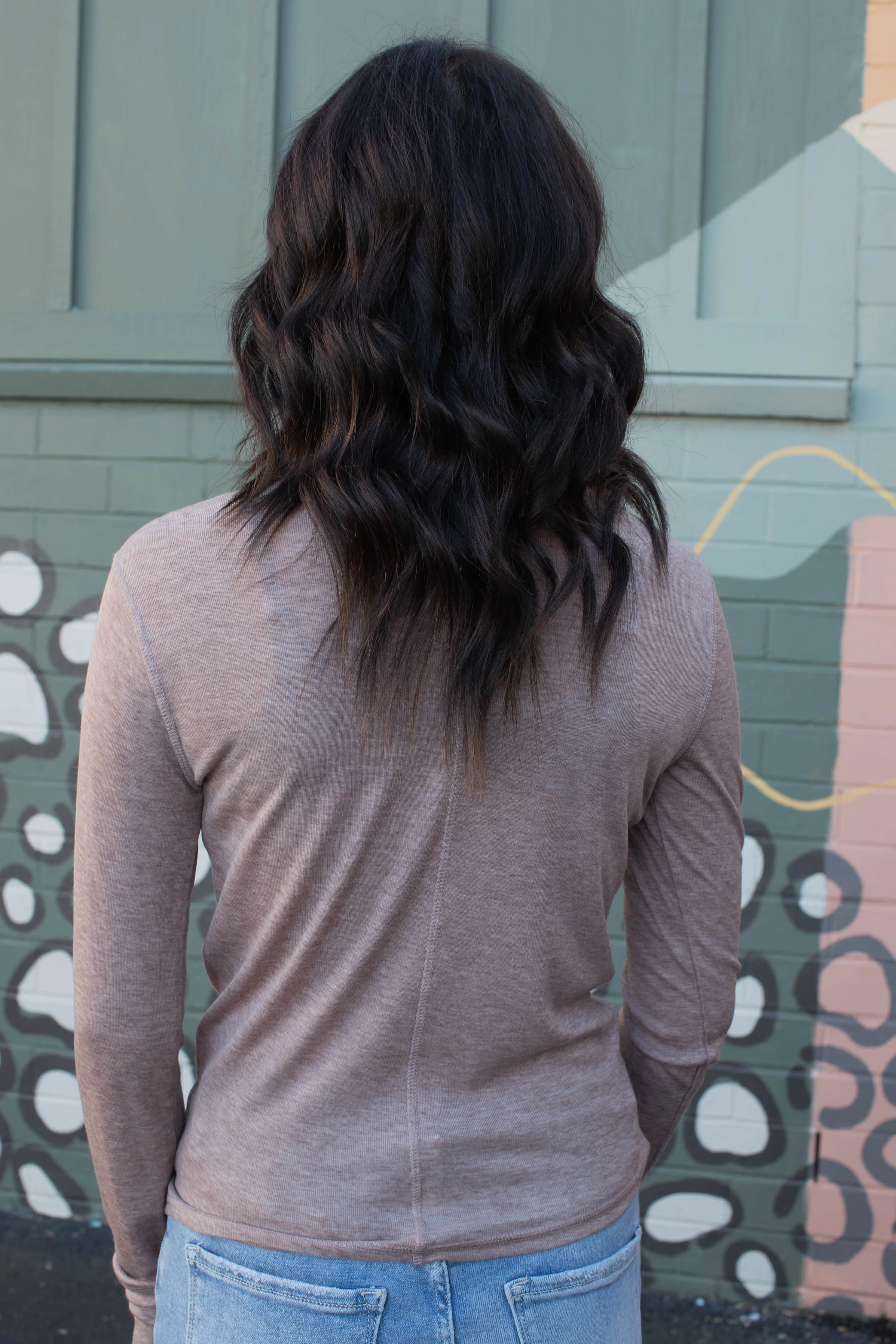 Sedona Exposed Seam Top, Heather Feather | Sanctuary sold by North & Main Clothing Company product image thumbnail 2