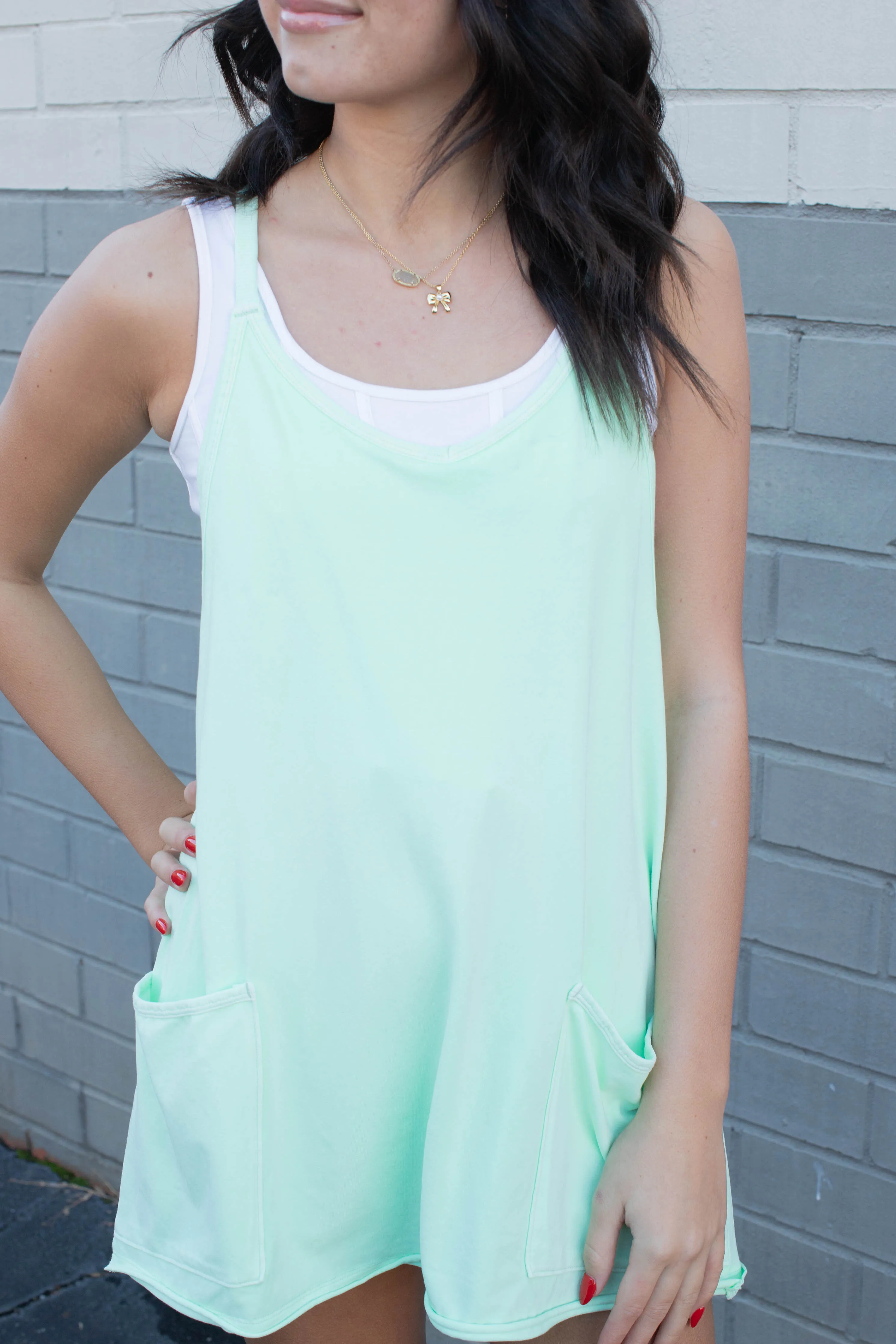 Hot Shot Mini Dress, Pistachio | Free People sold by North & Main Clothing Company product image thumbnail 4