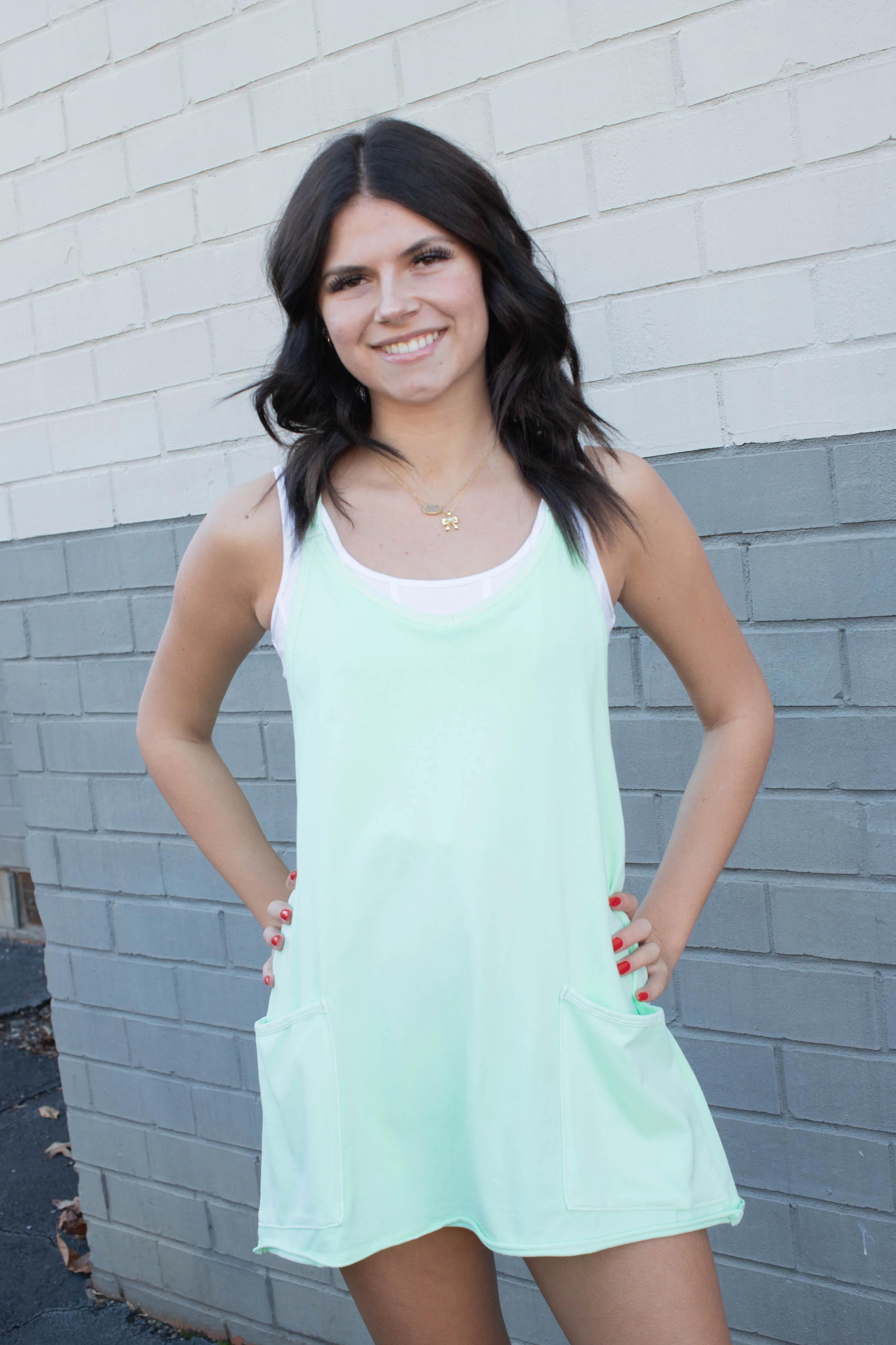 Hot Shot Mini Dress, Pistachio | Free People sold by North & Main Clothing Company product image thumbnail 2