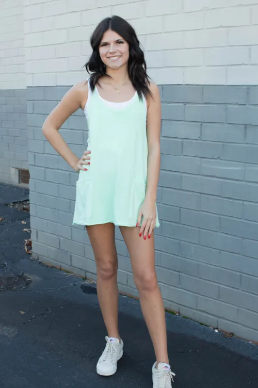 Hot Shot Mini Dress, Pistachio | Free People sold by North & Main Clothing Company