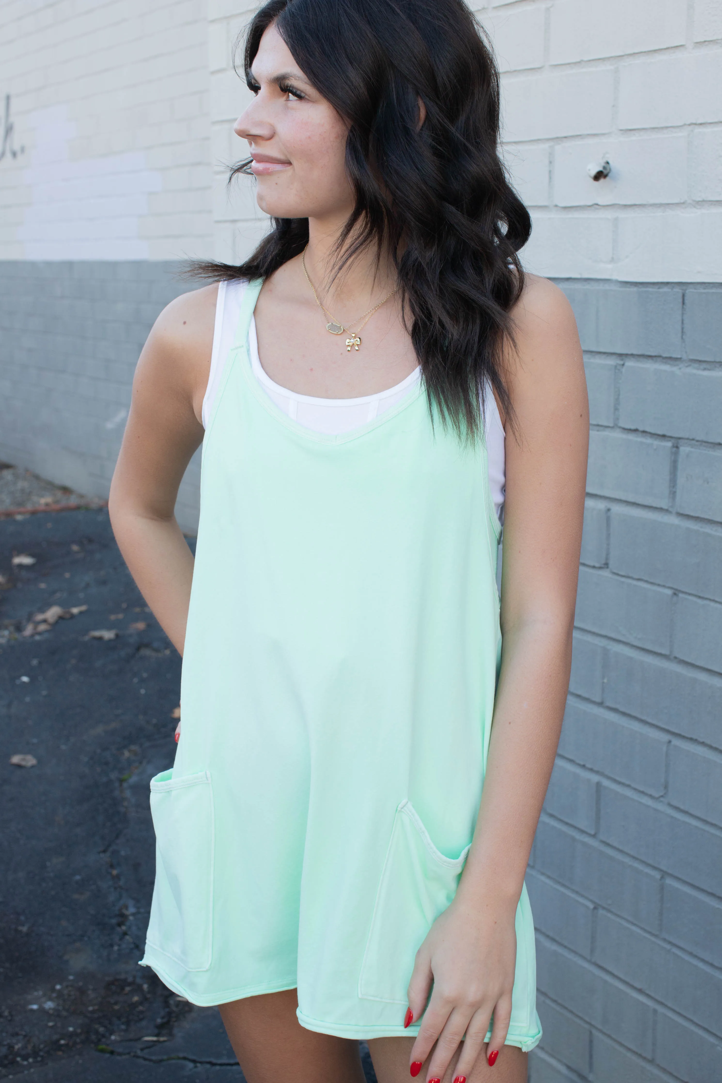 Hot Shot Mini Dress, Pistachio | Free People sold by North & Main Clothing Company product image thumbnail 3