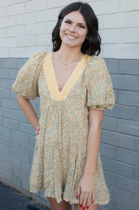 Bali Coral Mini Dress, Whisper White | Free People sold by North & Main Clothing Company