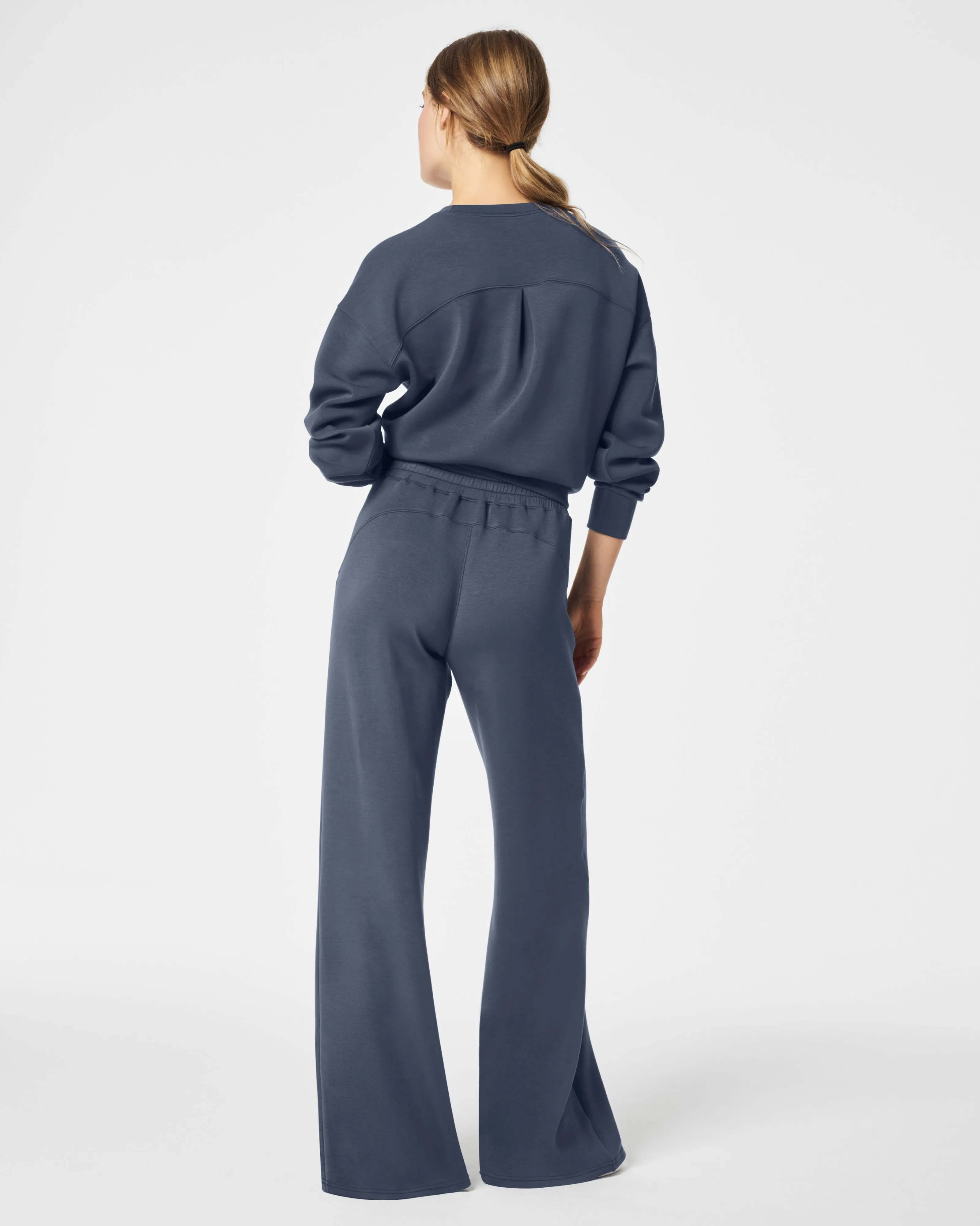 Airessentials Wide Leg Pant, Dark Storm | SPANX sold by North & Main Clothing Company product image thumbnail 4