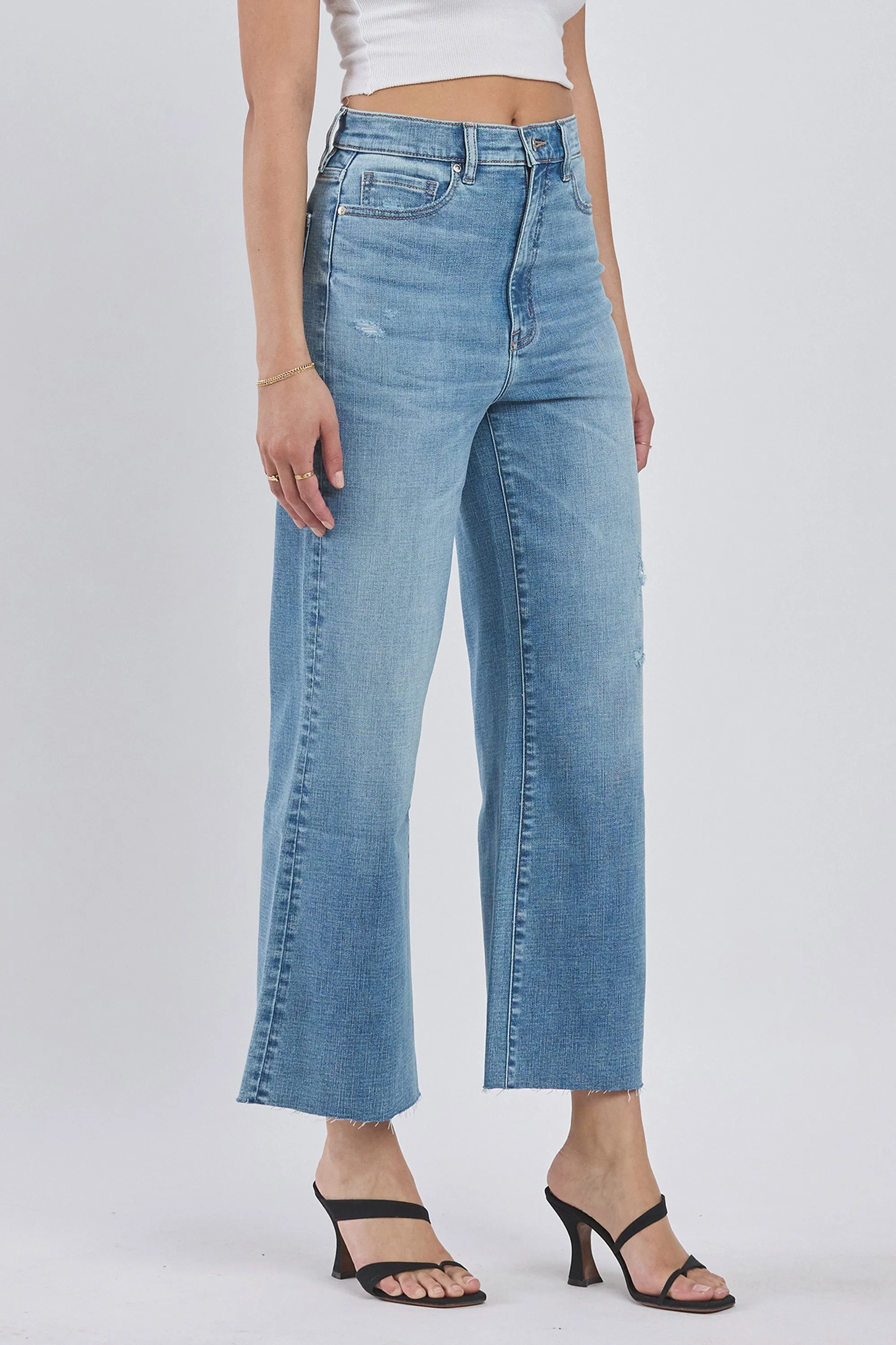 Mari Ultra Wide Leg Crop Jeans, Leavin sold by North & Main Clothing Company product image thumbnail 2