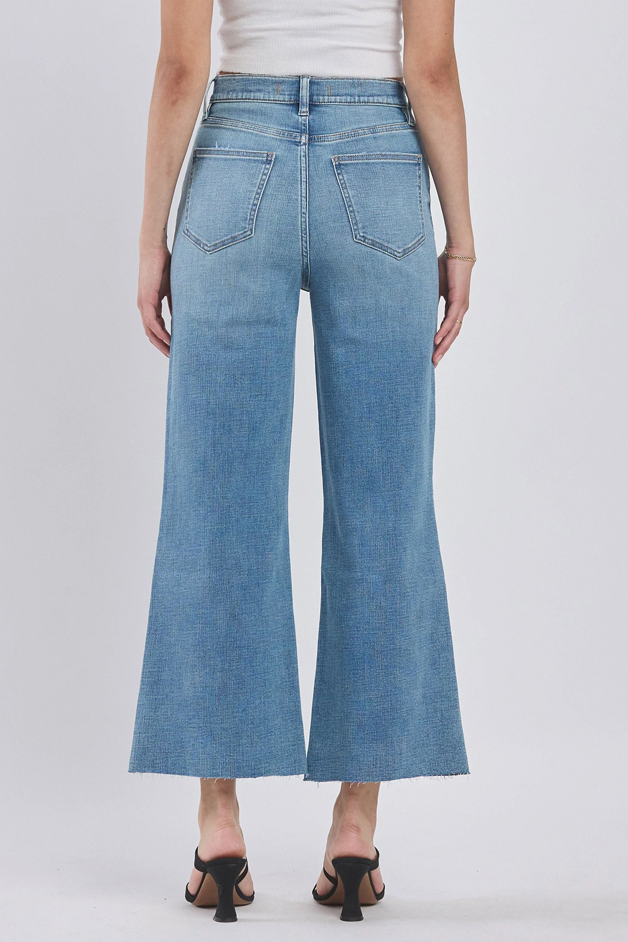 Mari Ultra Wide Leg Crop Jeans, Leavin sold by North & Main Clothing Company product image thumbnail 3