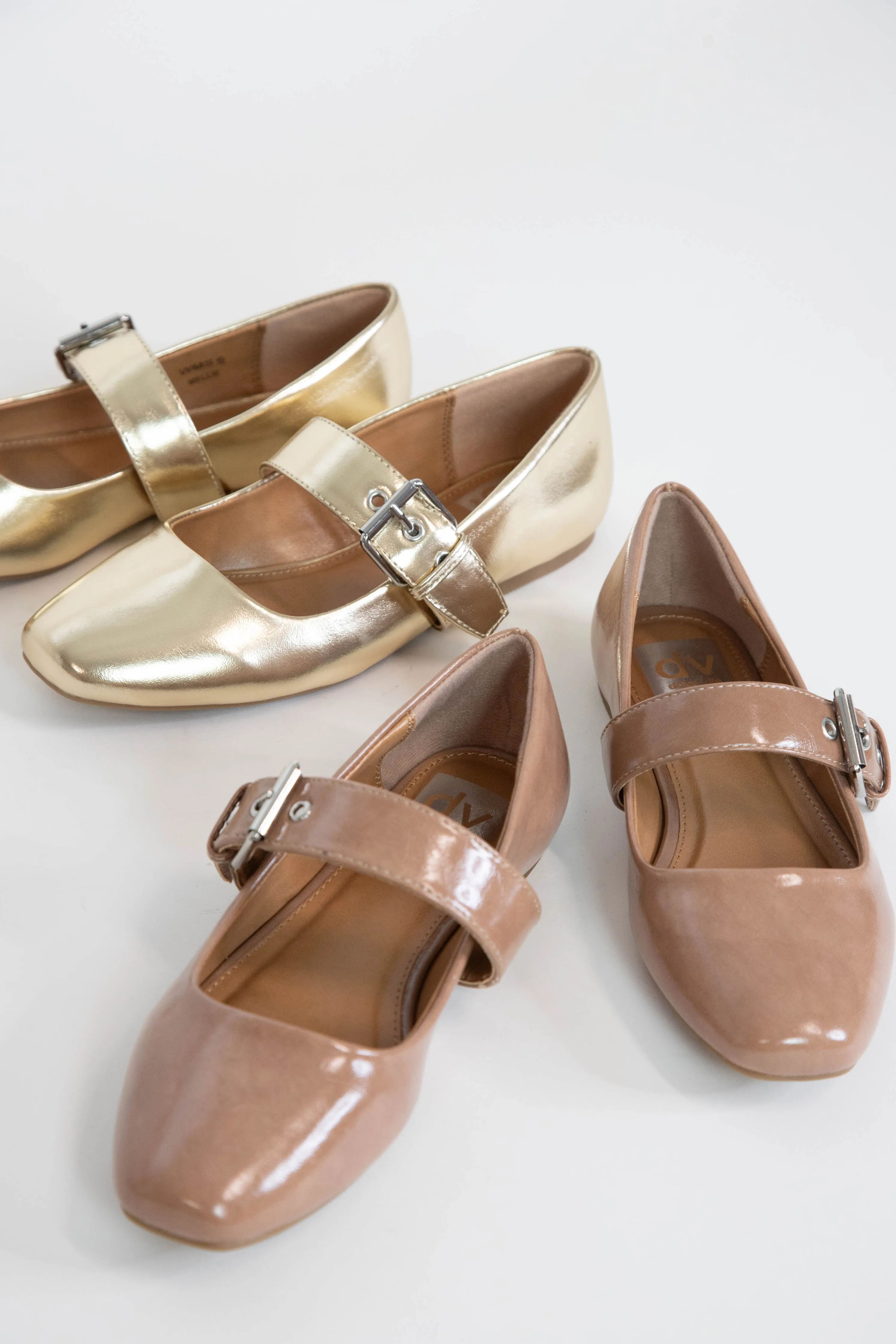 Mellie Buckle Mary Jane Flat, Latte | DV by Dolce Vita sold by North & Main Clothing Company product image thumbnail 3