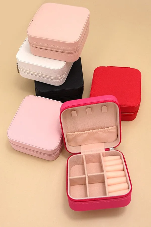 Jewelry Organizer Travel Case, Red sold by North & Main Clothing Company product image thumbnail 2