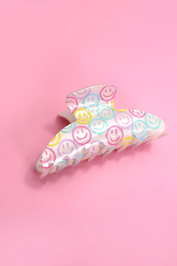 Smiley Hair Claw Clip sold by North & Main Clothing Company