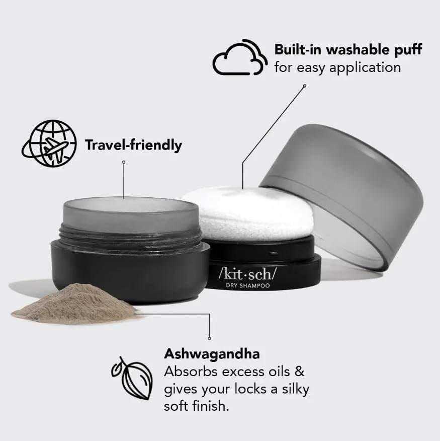 Volumizing Rice Protein Dry Shampoo, Dark | Kitsch sold by North & Main Clothing Company product image thumbnail 3