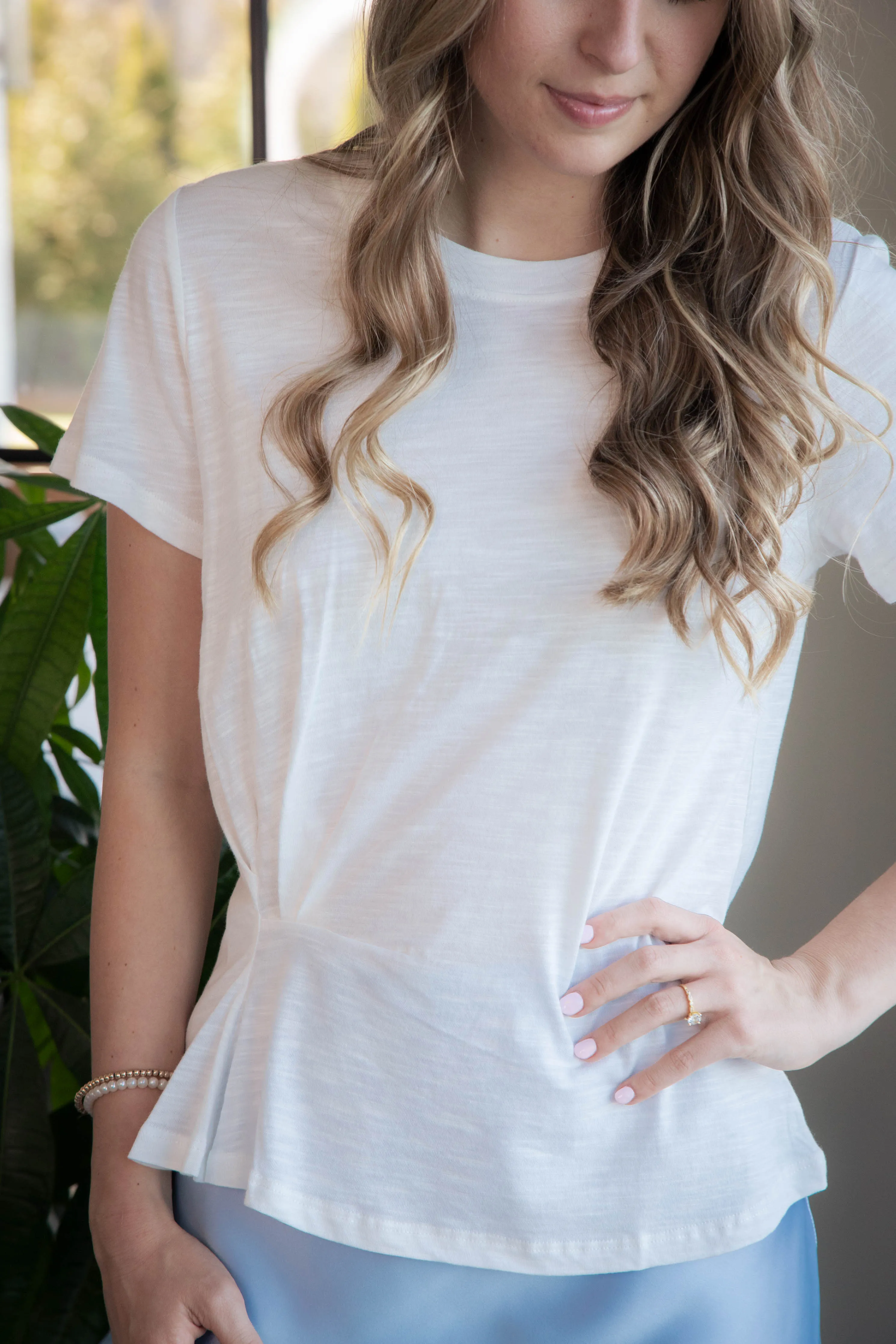 Adina Twist Front Tee, White | Sanctuary sold by North & Main Clothing Company product image thumbnail 4