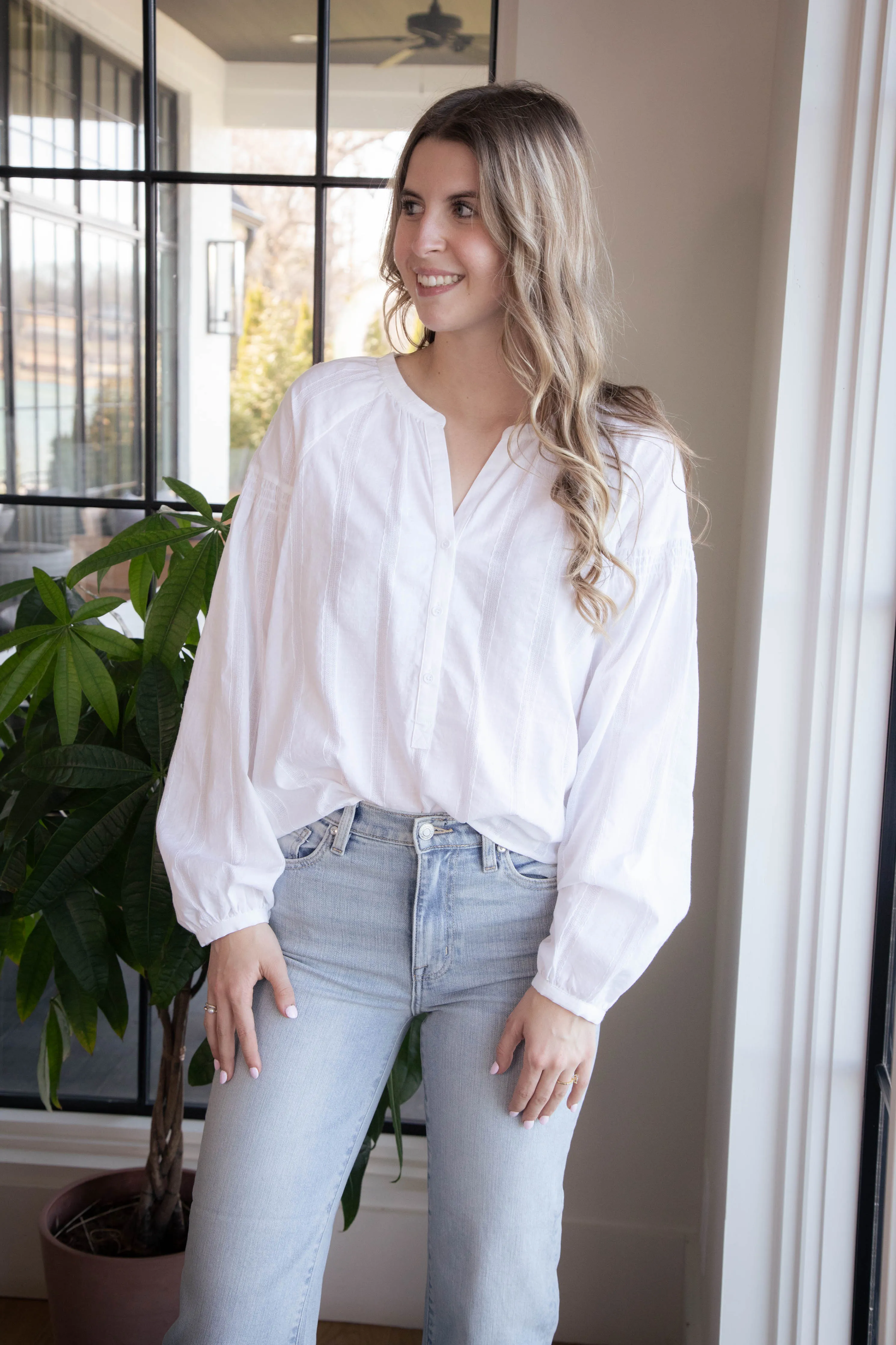 Sunday's Best Blouse, White | Sanctuary sold by North & Main Clothing Company product image thumbnail 3