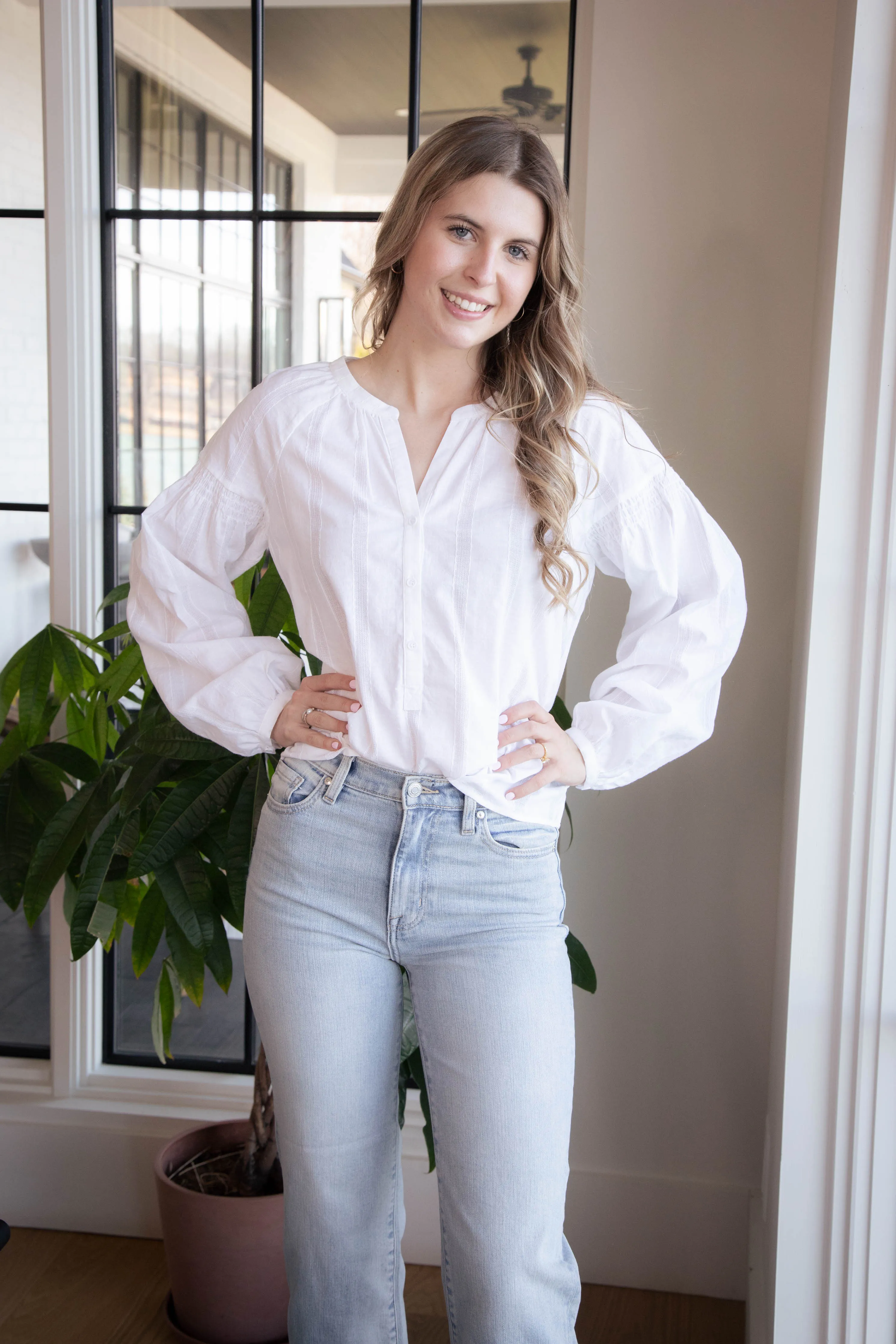 Sunday's Best Blouse, White | Sanctuary sold by North & Main Clothing Company