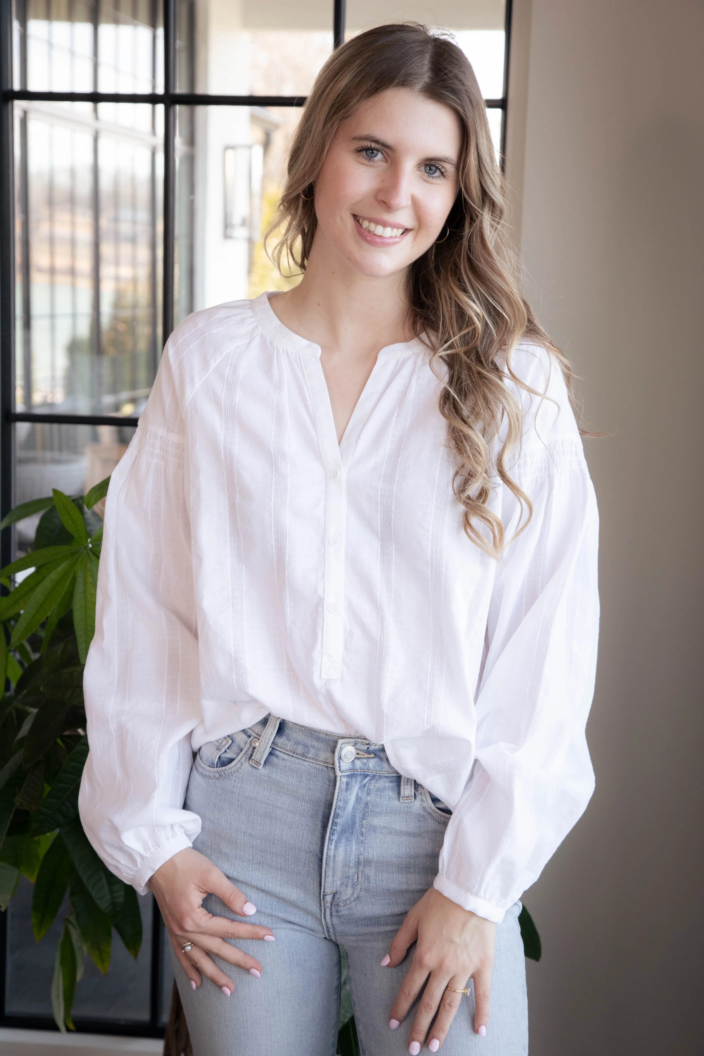 Sunday's Best Blouse, White | Sanctuary sold by North & Main Clothing Company product image thumbnail 2