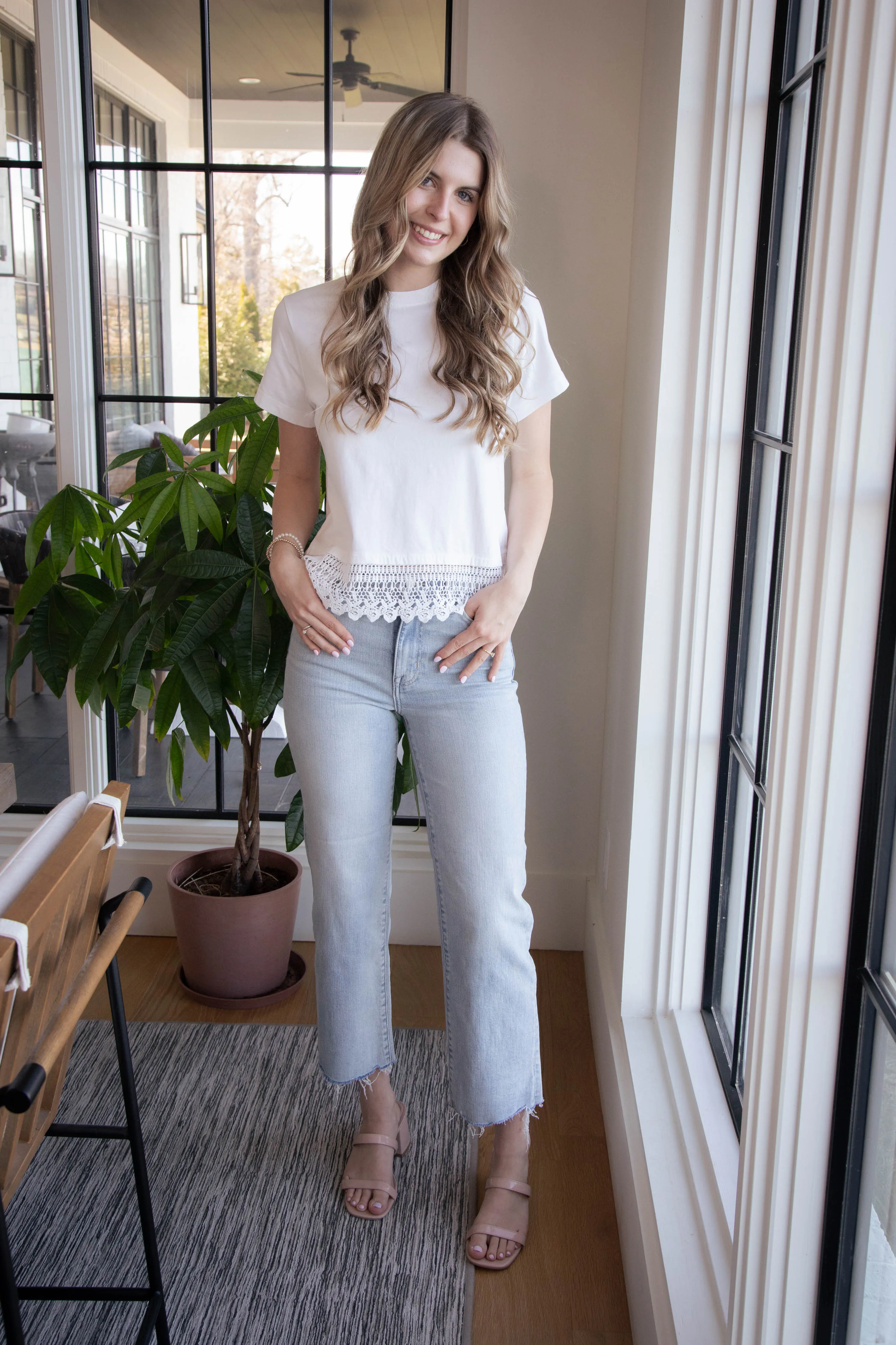 Lace Remix Tee, White | Sanctuary sold by North & Main Clothing Company product image thumbnail 4