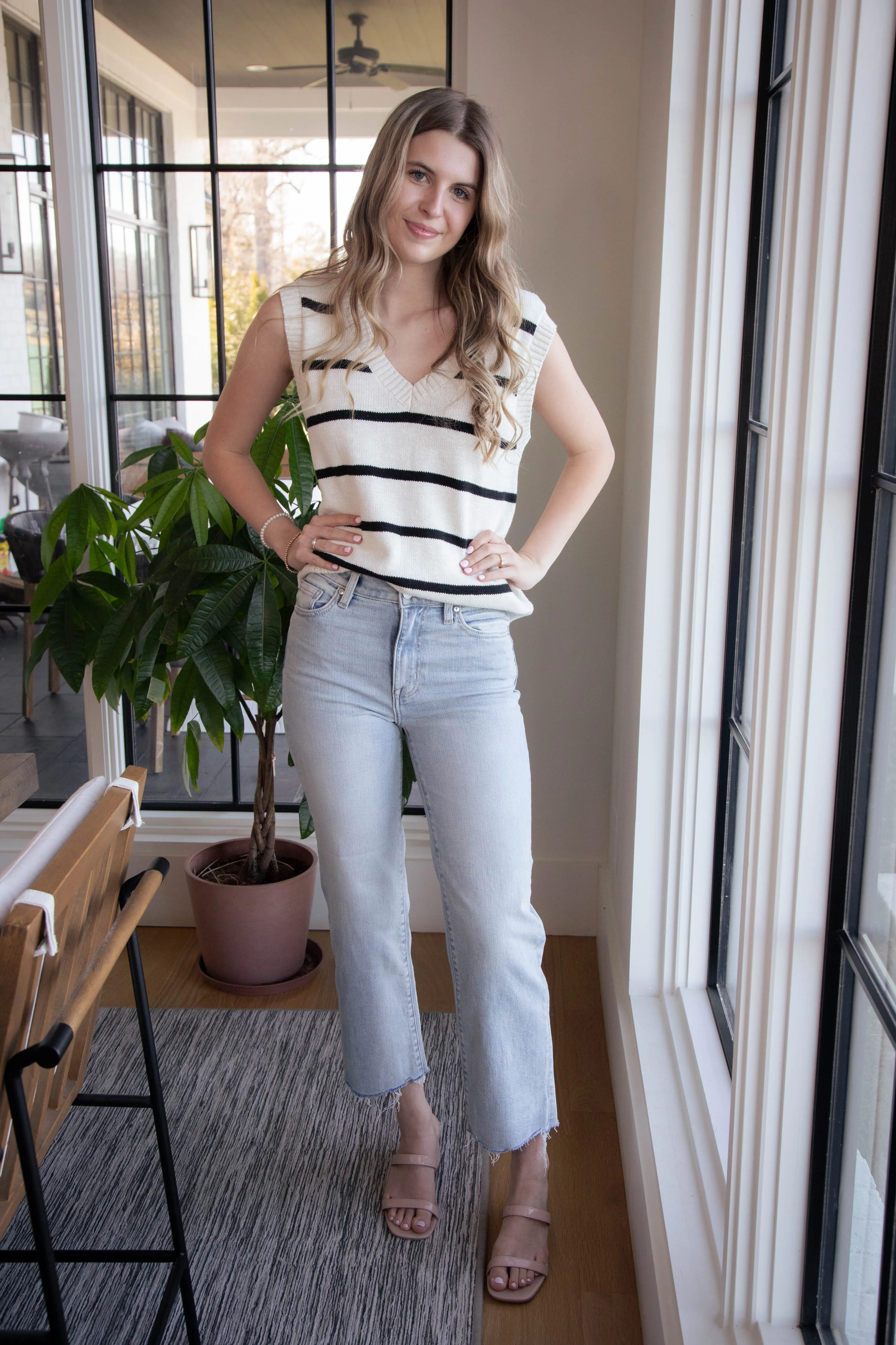 BF Sweater Vest, Chalk/Black | Sanctuary sold by North & Main Clothing Company product image thumbnail 2