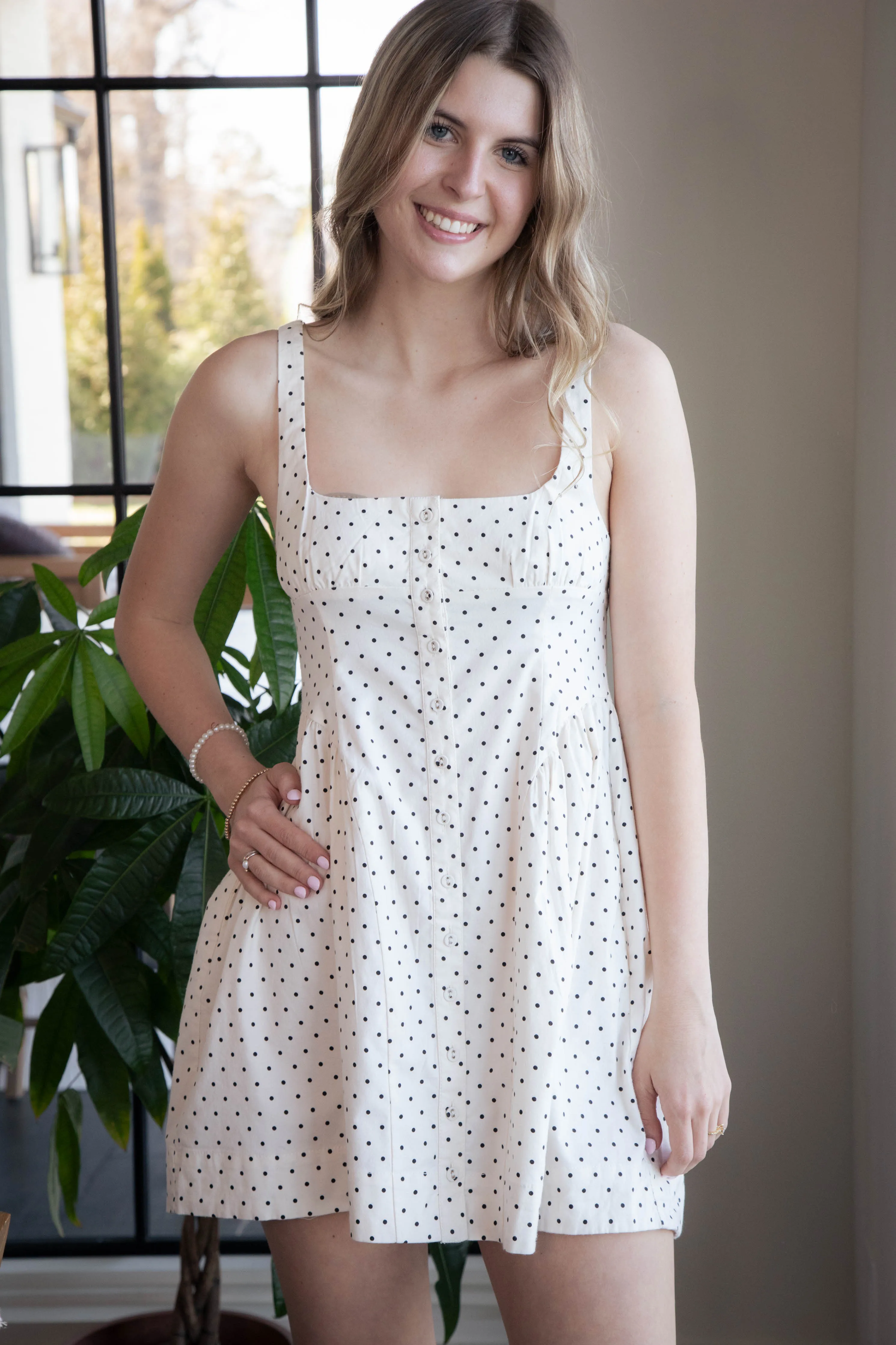 Printed Astrid Mini Dress, Ivory Combo | Free People sold by North & Main Clothing Company product image thumbnail 3