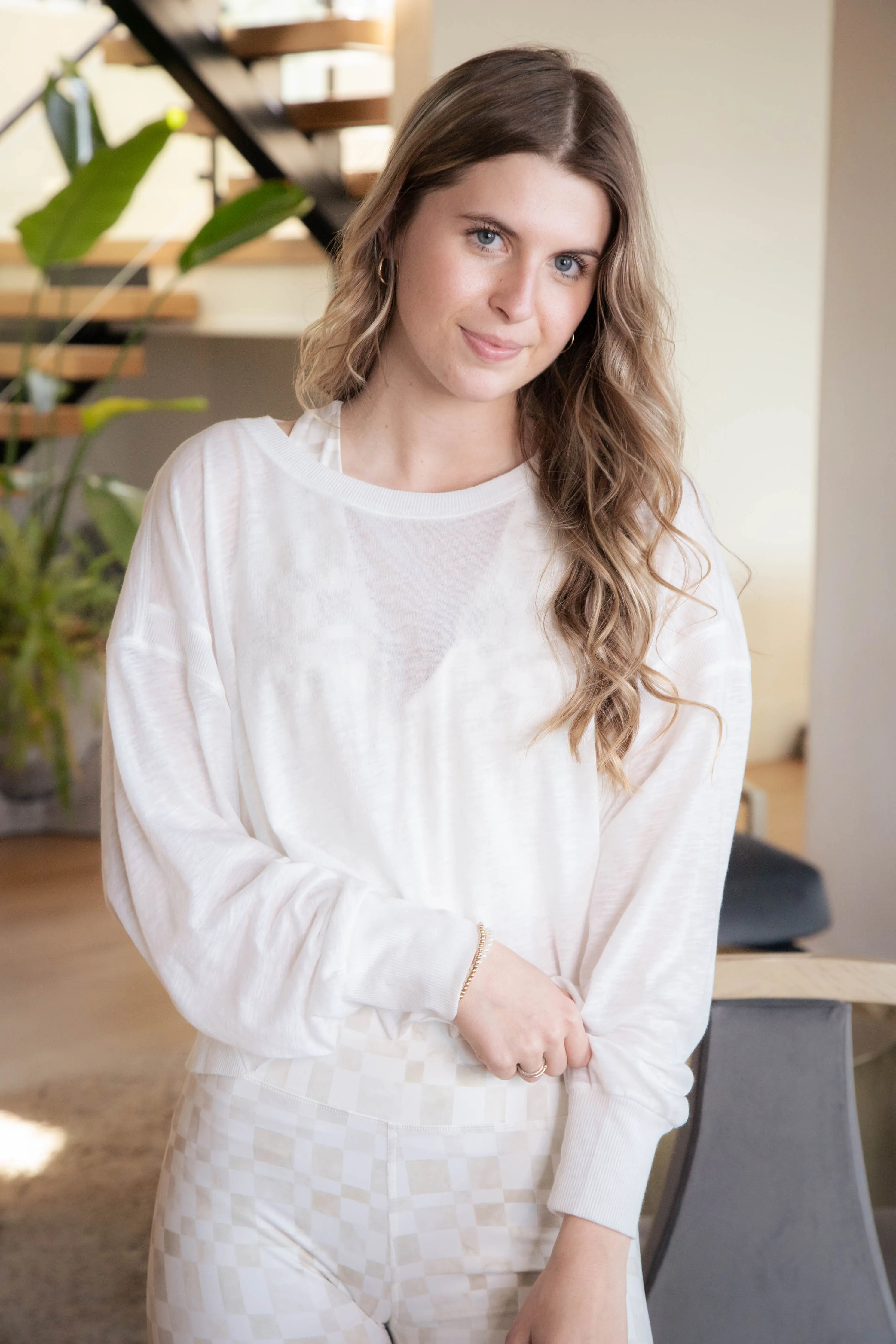 My Time Layer Tee, White | Free People sold by North & Main Clothing Company