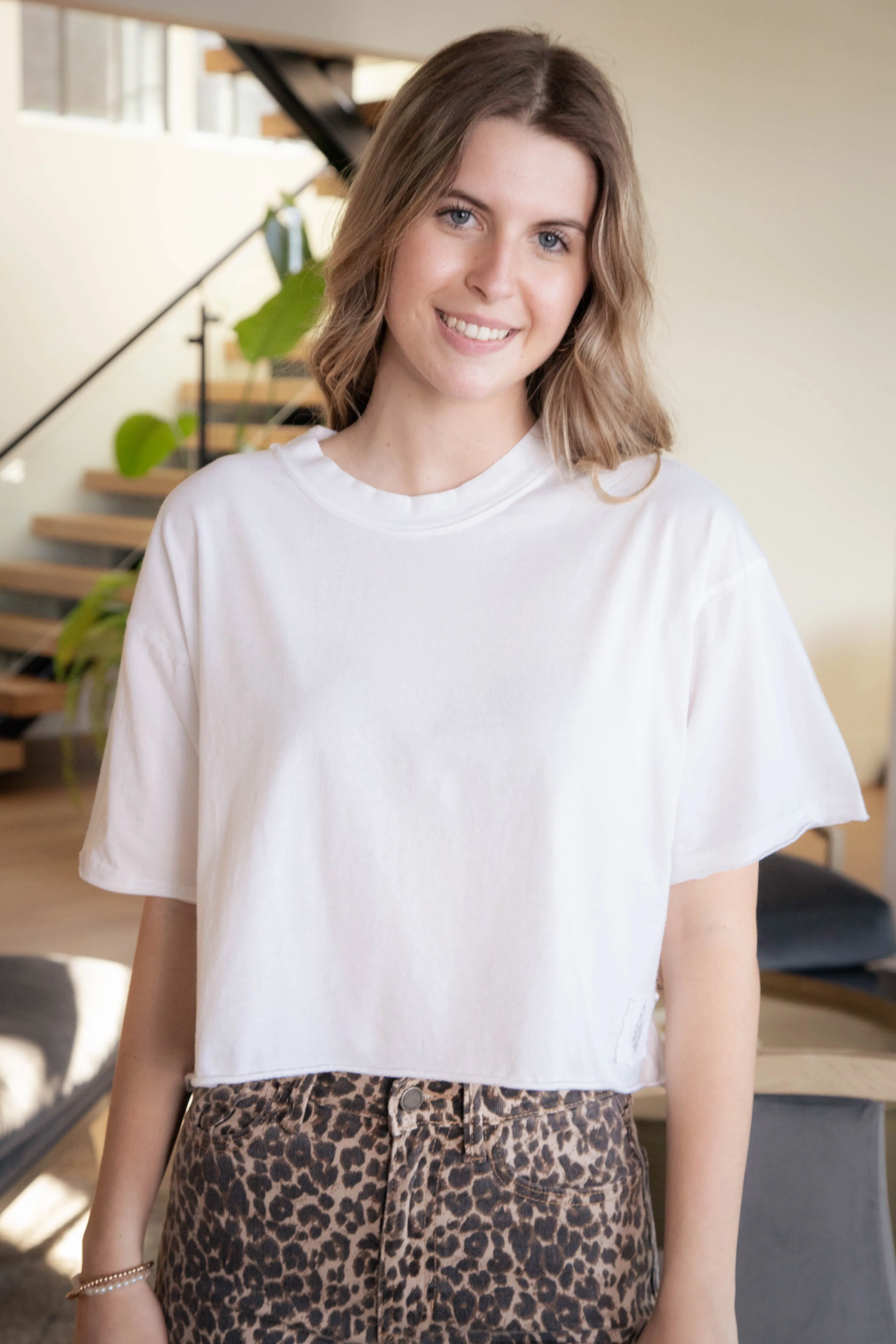 Inspire Tee ISS, White | Free People sold by North & Main Clothing Company