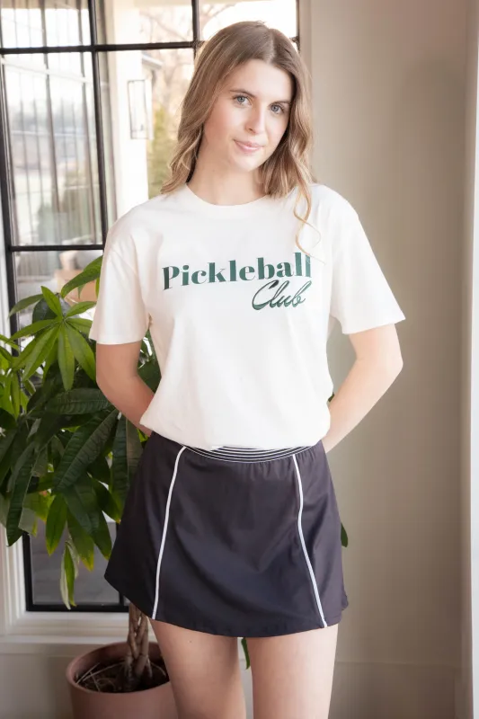 Pickleball Club Tee, Sea Salt | Z Supply sold by North & Main Clothing Company