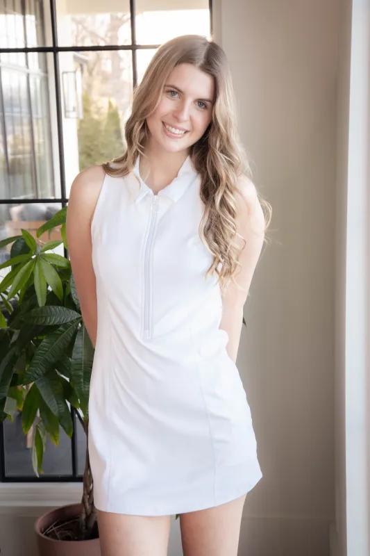 On the Move Dress, White | Z Supply sold by North & Main Clothing Company