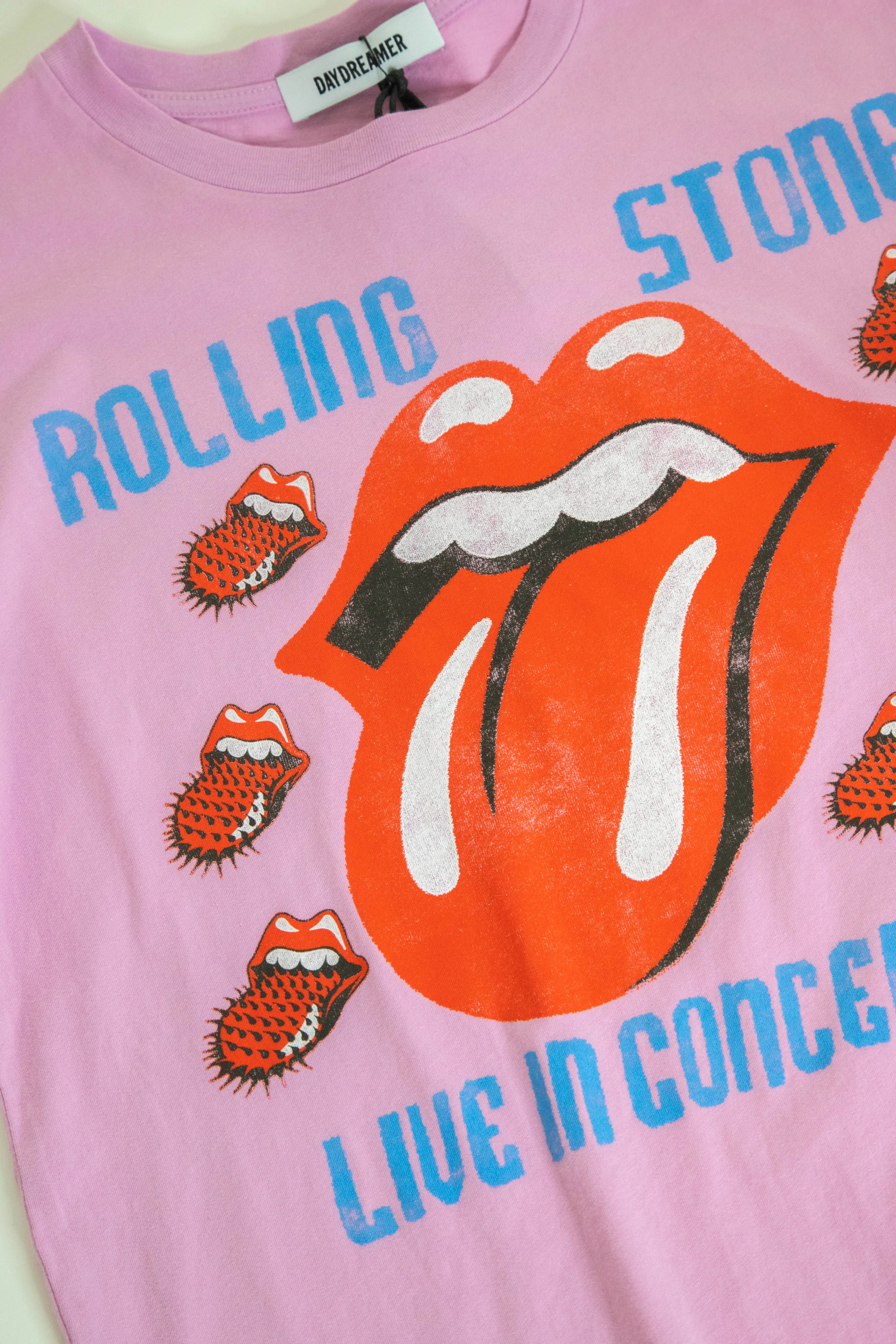 Rolling Stones Live In Concert 1994 Solo Tee, Faded Lilac | Daydreamer sold by North & Main Clothing Company product image thumbnail 2
