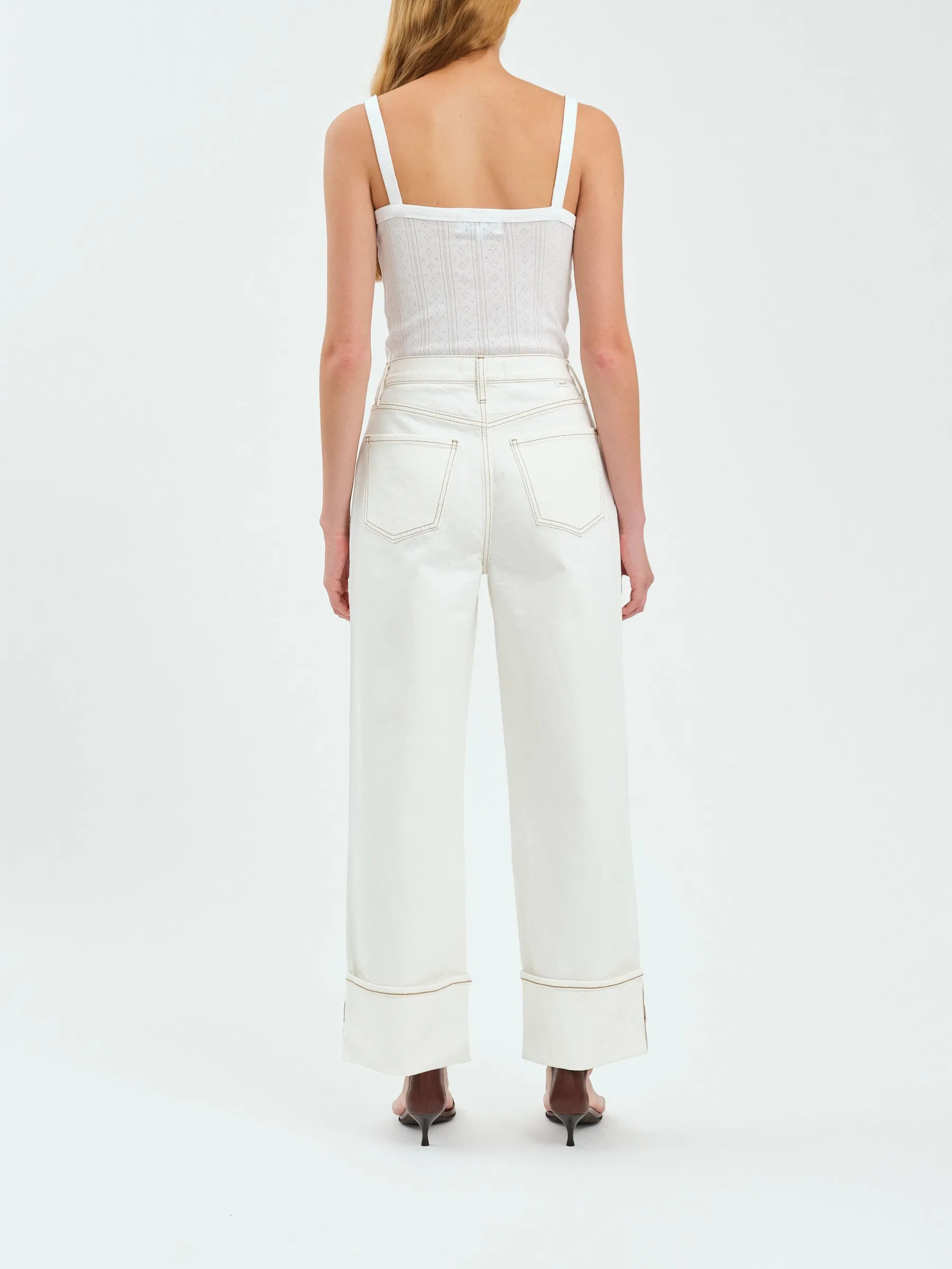 Eastside Loose Cuffed Jeans, Vanilla | Daze sold by North & Main Clothing Company product image thumbnail 3