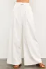 Luna Wide Leg Pants, White sold by North & Main Clothing Company