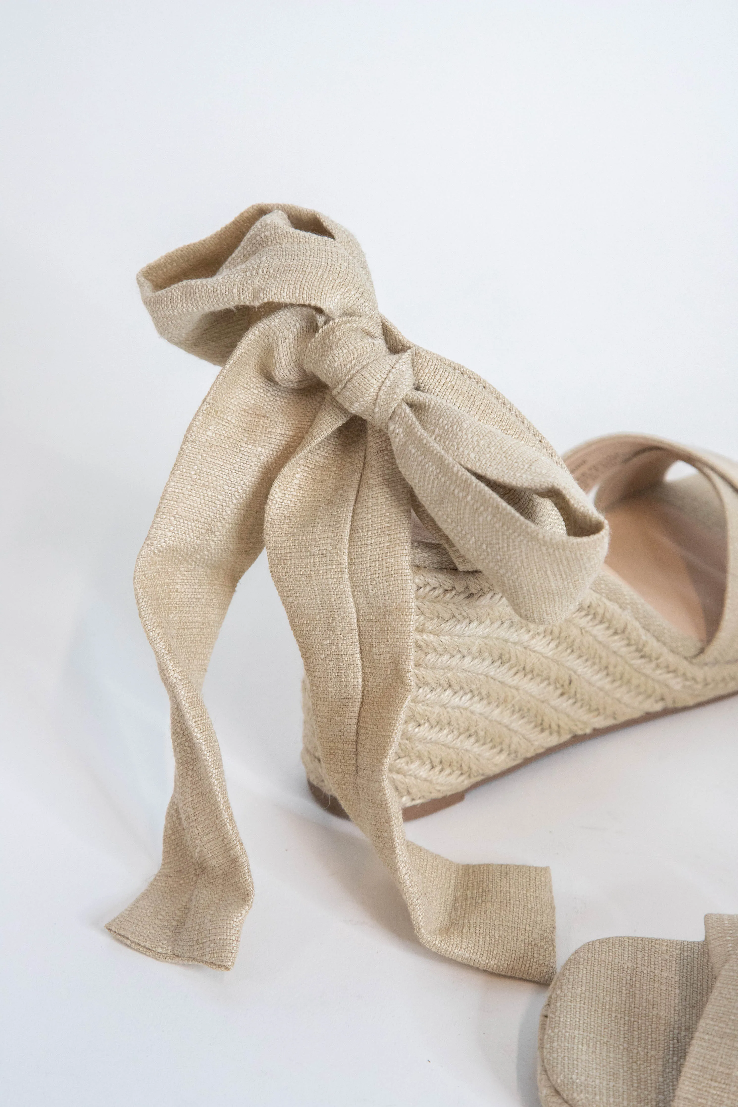 Bonaire Ankle Wrap Jute Wedge, Natural | Coconuts by Matisse sold by North & Main Clothing Company product image thumbnail 3
