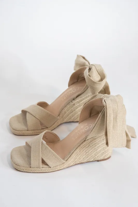 Bonaire Ankle Wrap Jute Wedge, Natural | Coconuts by Matisse sold by North & Main Clothing Company