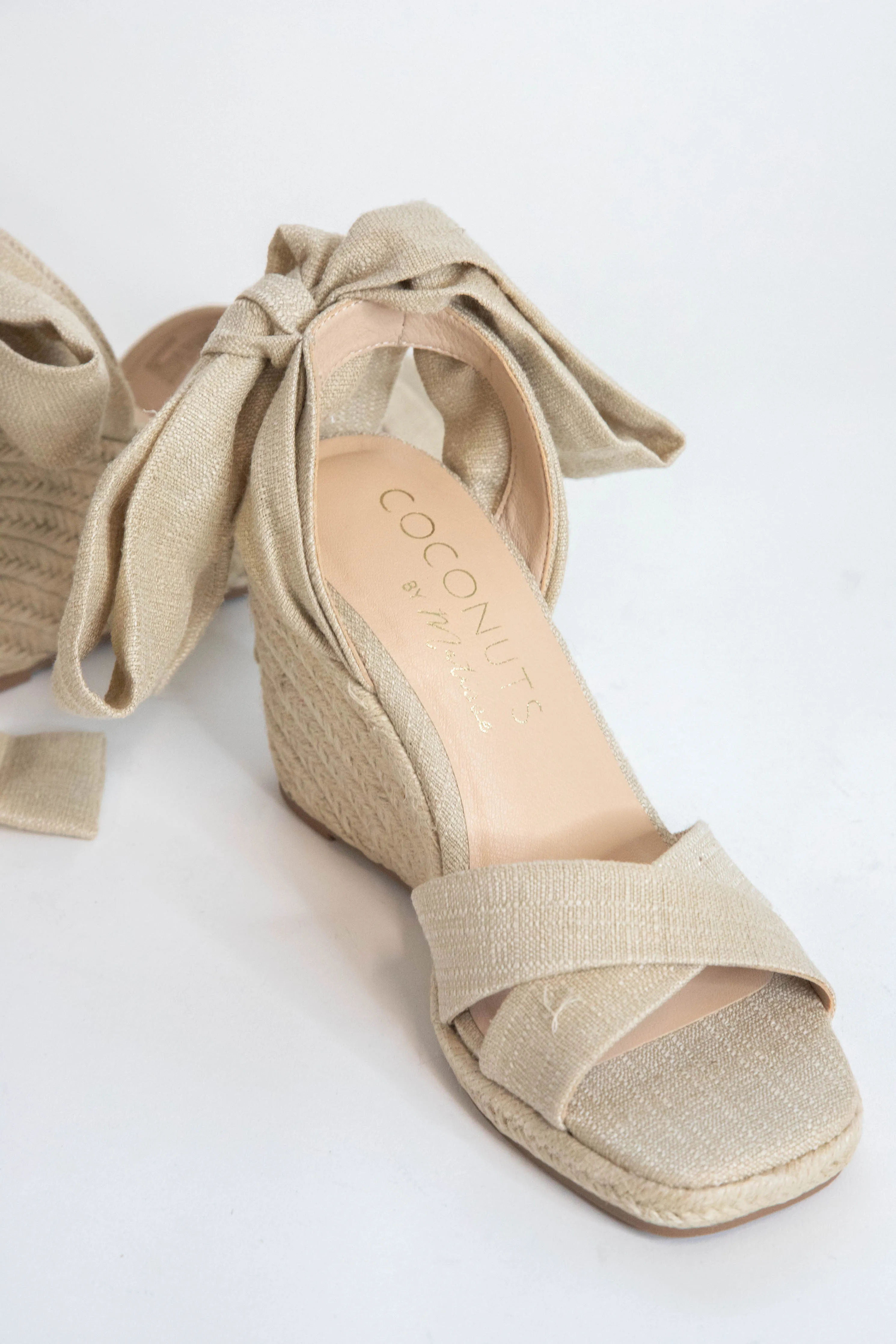 Bonaire Ankle Wrap Jute Wedge, Natural | Coconuts by Matisse sold by North & Main Clothing Company product image thumbnail 2