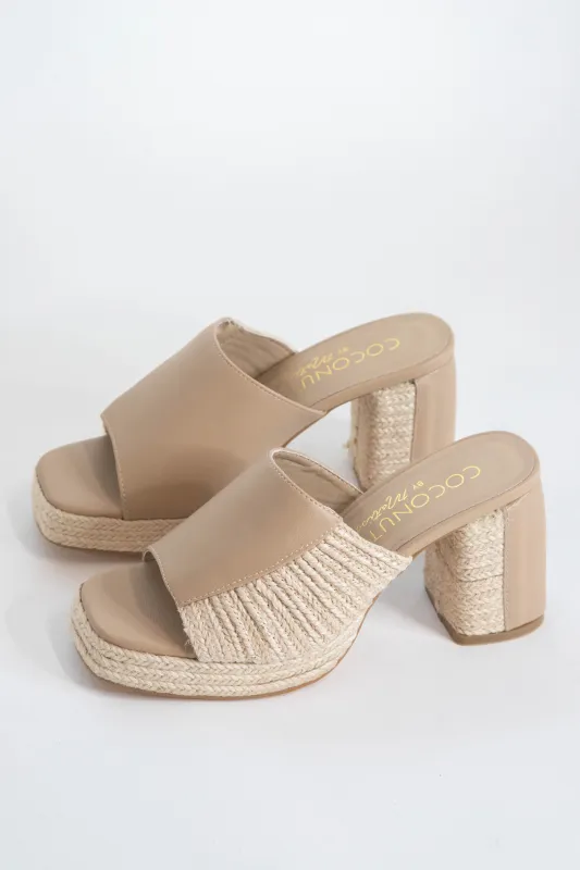 Beaufort Block Heel Sandal, Natural | Coconuts by Matisse sold by North & Main Clothing Company
