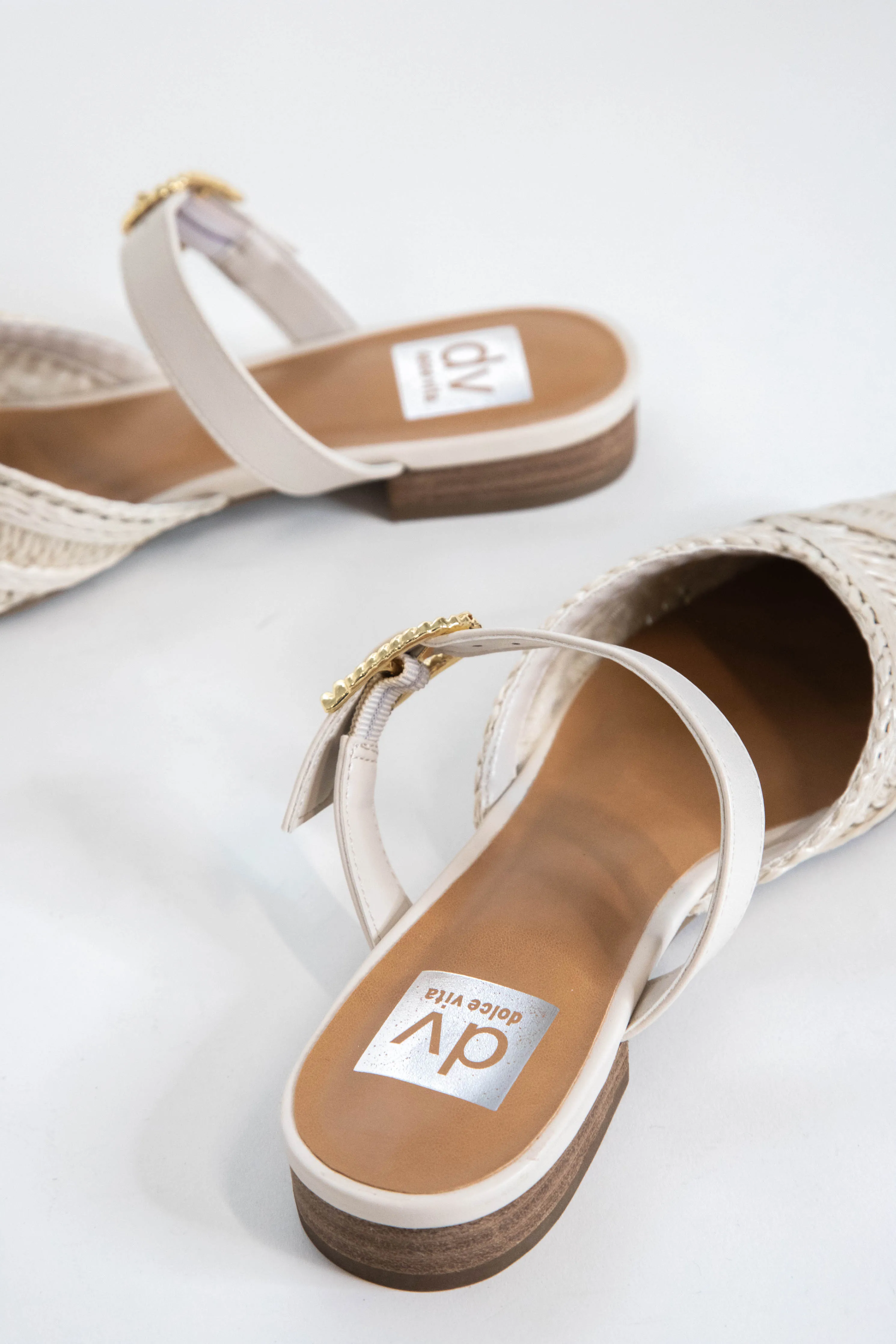 Domain Raffia Pointed Toe Flat, Ivory Raffia | DV by Dolce Vita sold by North & Main Clothing Company product image thumbnail 2