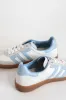 Cloud Vintage Style Sneaker, Light Blue | Back 70 sold by North & Main Clothing Company