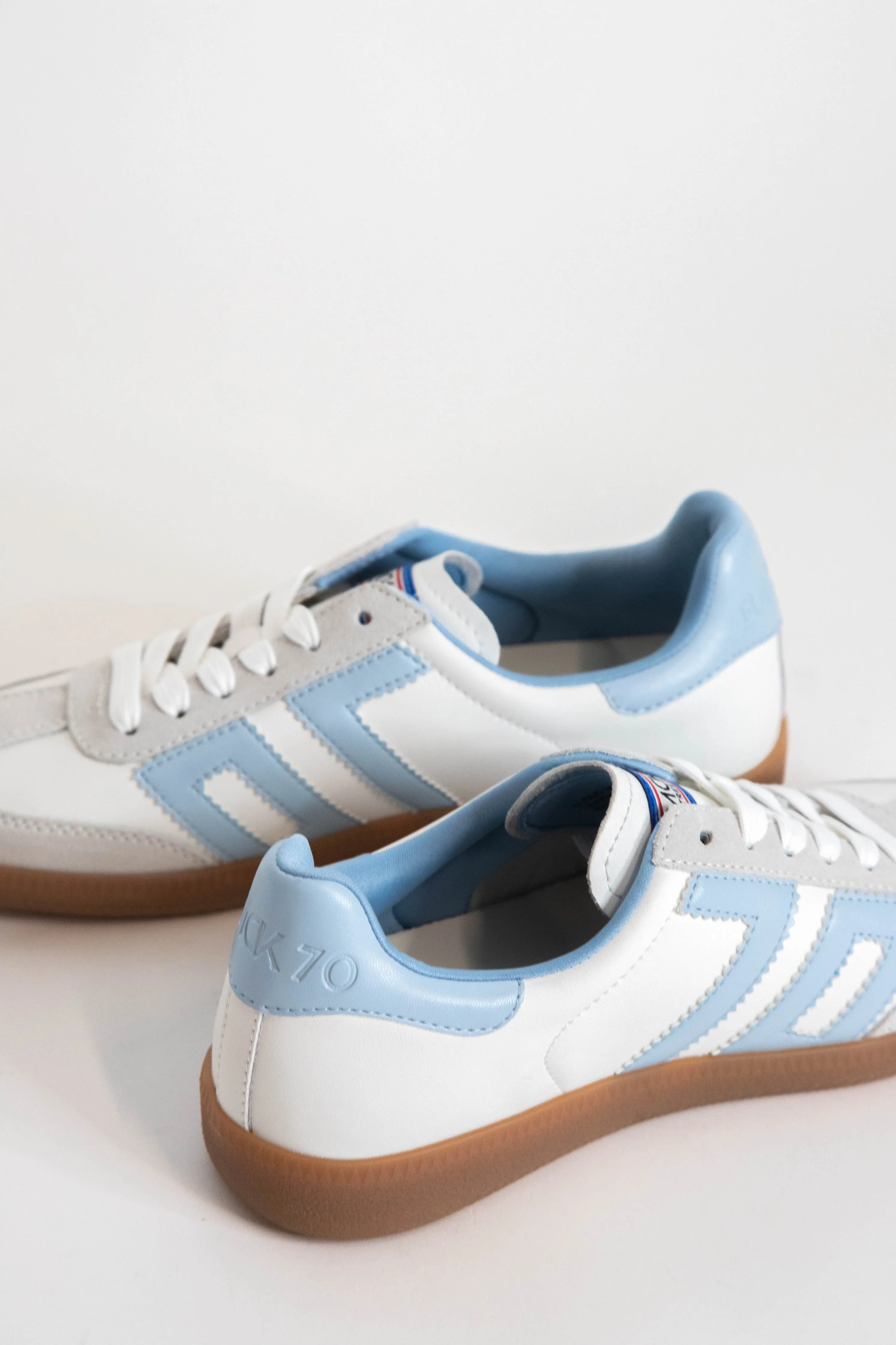 Cloud Vintage Style Sneaker, Light Blue | Back 70 sold by North & Main Clothing Company product image thumbnail 3