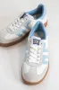 Cloud Vintage Style Sneaker, Light Blue | Back 70 sold by North & Main Clothing Company