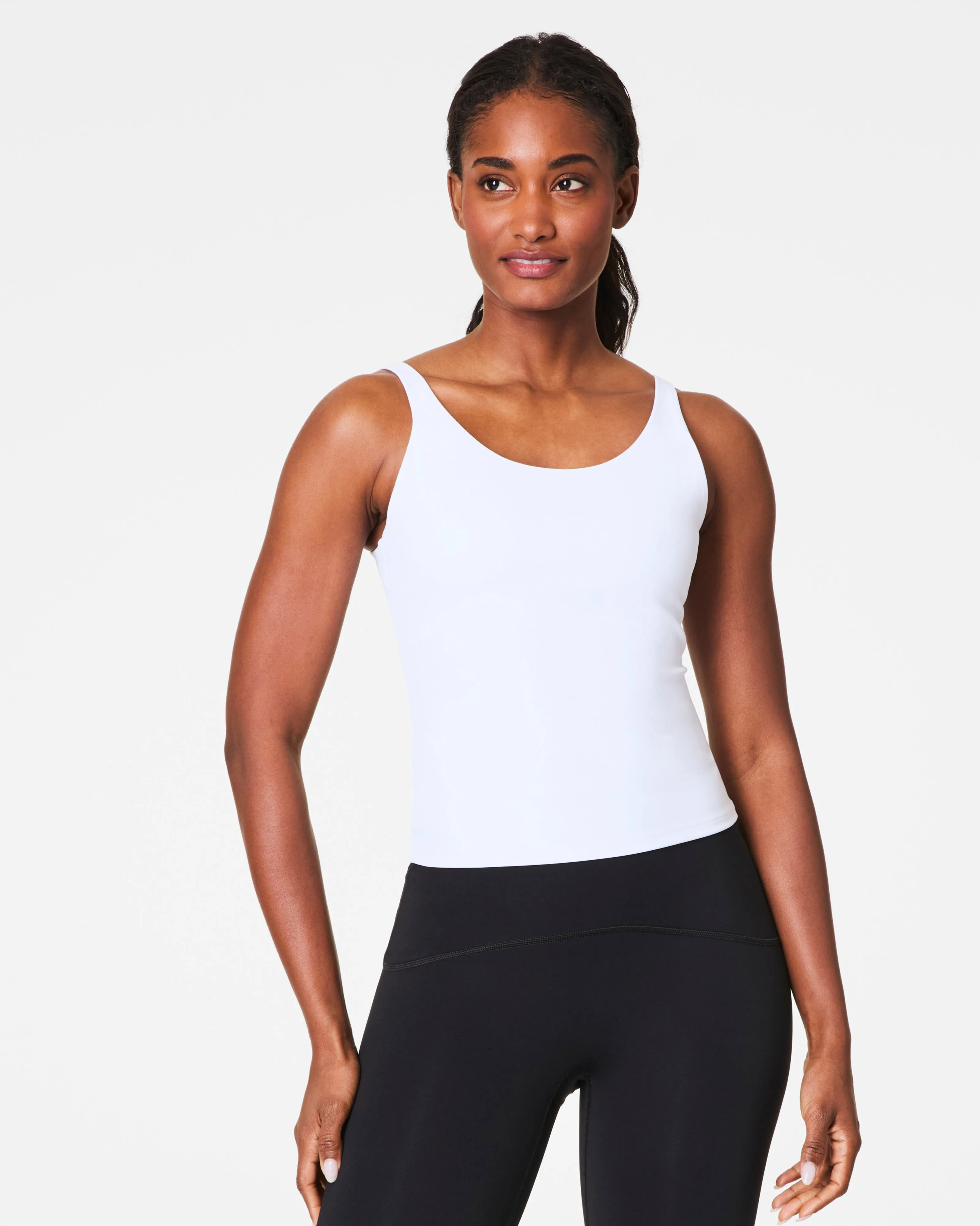 Power Boost Shelf Tank, Vivid White | SPANX sold by North & Main Clothing Company