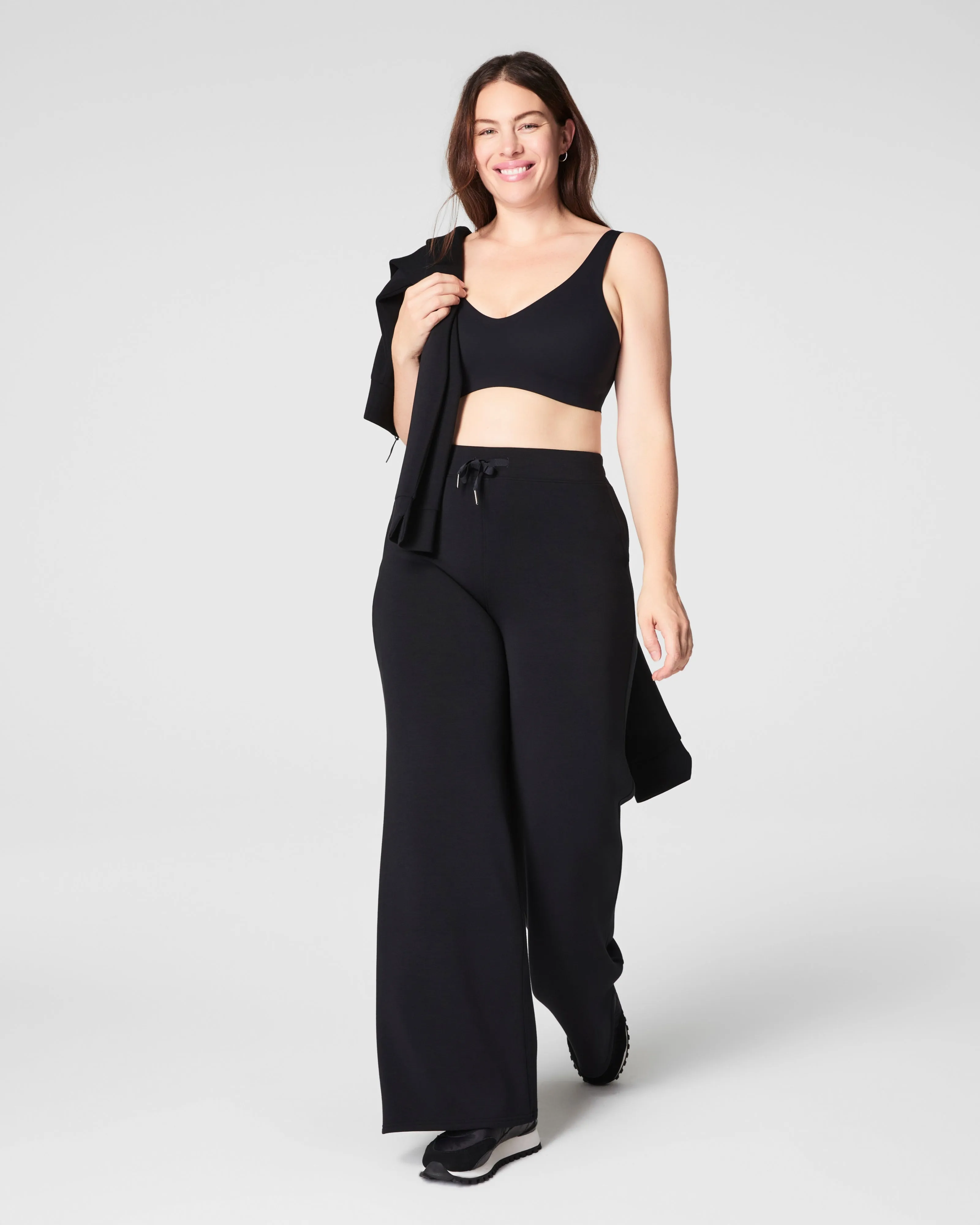 Airessentials Wide Leg Pant, Very Black | SPANX sold by North & Main Clothing Company product image thumbnail 2