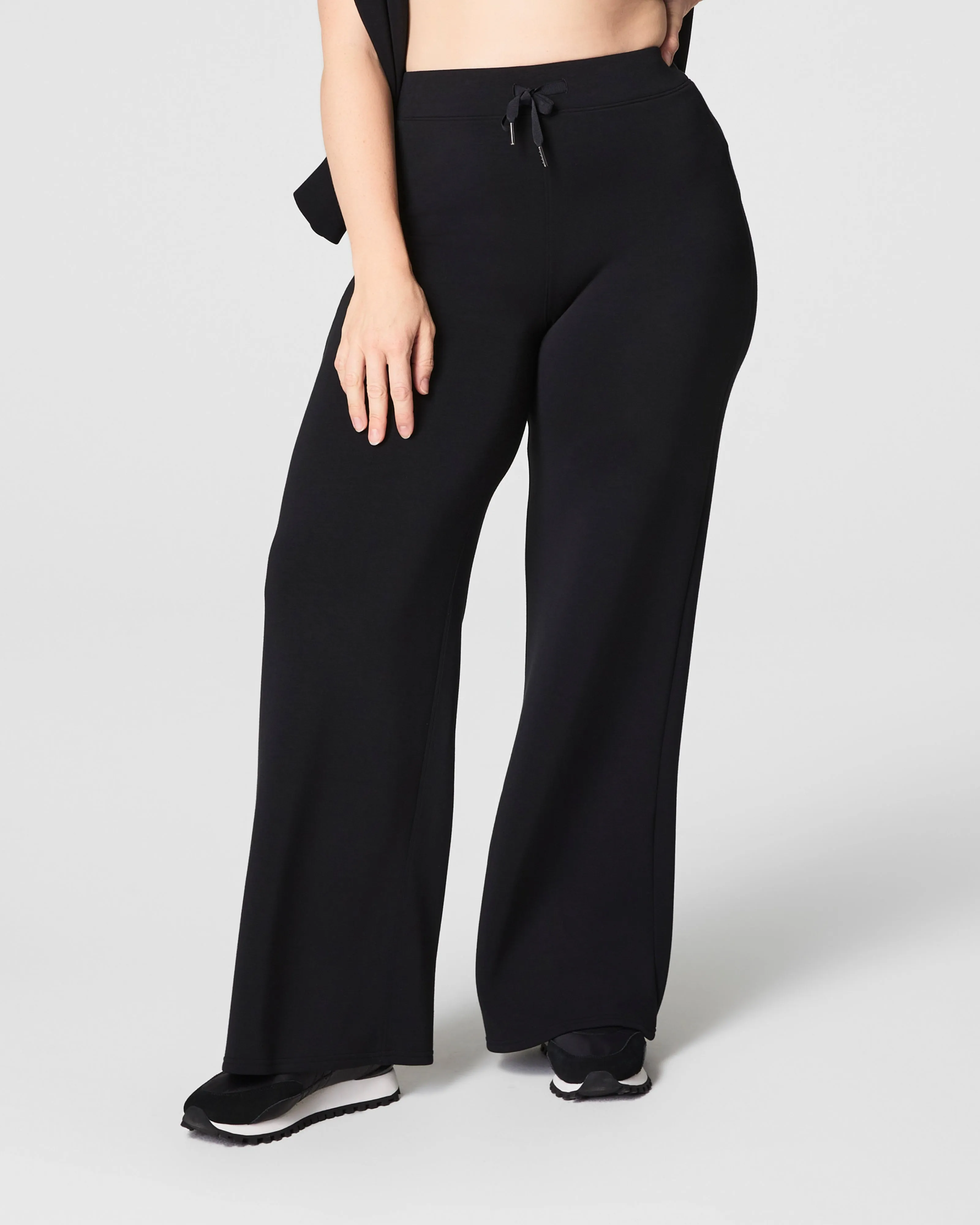 Airessentials Wide Leg Pant, Very Black | SPANX sold by North & Main Clothing Company