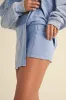 Liliana Mineral Wash A-Line Skort, Lavender-Blue sold by North & Main Clothing Company
