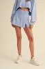 Liliana Mineral Wash A-Line Skort, Lavender-Blue sold by North & Main Clothing Company