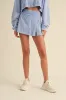 Liliana Mineral Wash A-Line Skort, Lavender-Blue sold by North & Main Clothing Company
