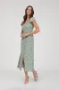 Faith Floral Midi Dress, Green sold by North & Main Clothing Company