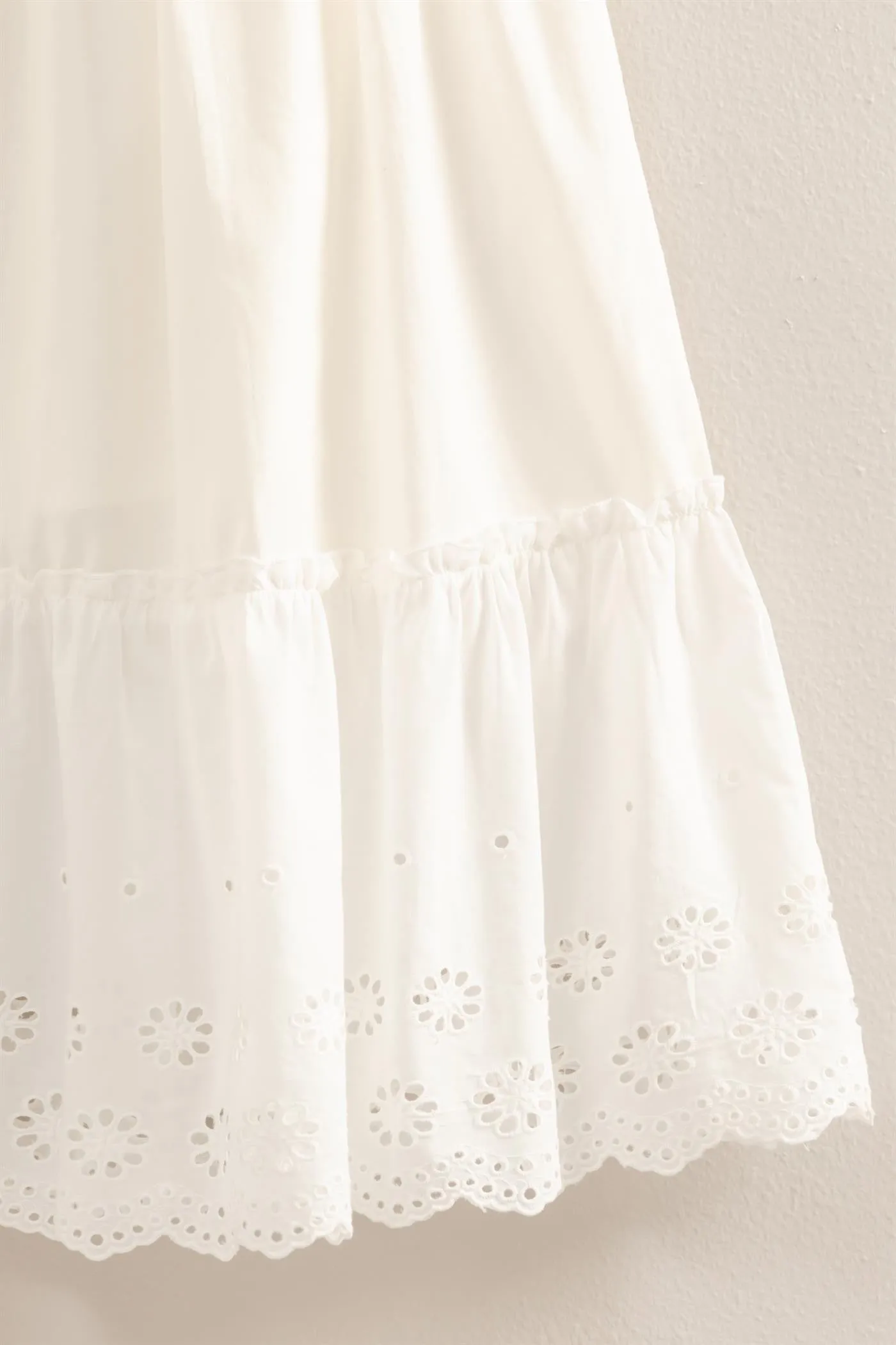 Jasmine Tiered Eyelet Maxi Skirt, White sold by North & Main Clothing Company product image thumbnail 2