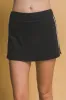Freya Active Side Stripe Skort, Black sold by North & Main Clothing Company