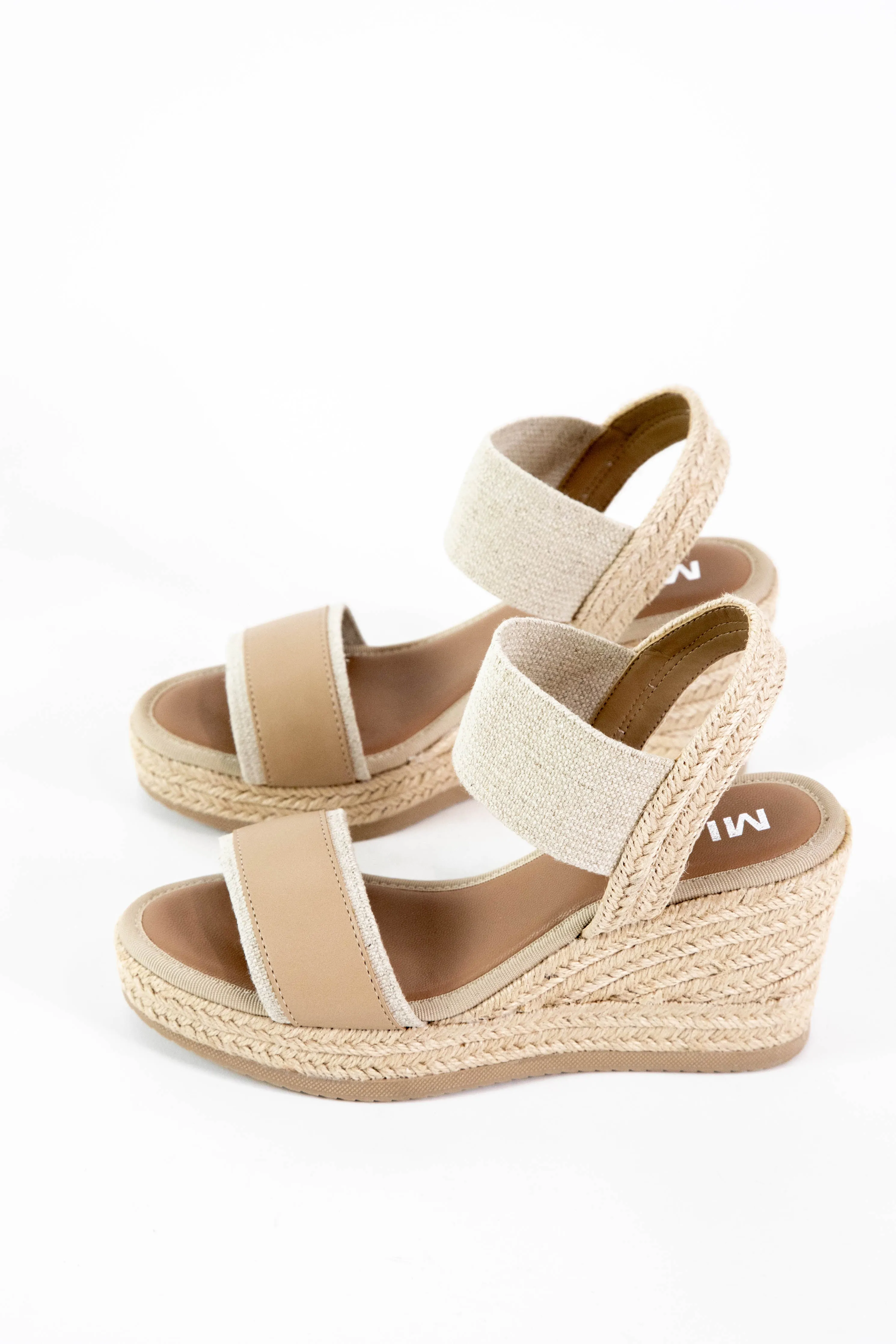Bayle Raffia Wedge Sandal, Natural sold by North & Main Clothing Company