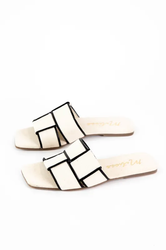Biscayne Woven Linen Sandal, Natural | Matisse sold by North & Main Clothing Company