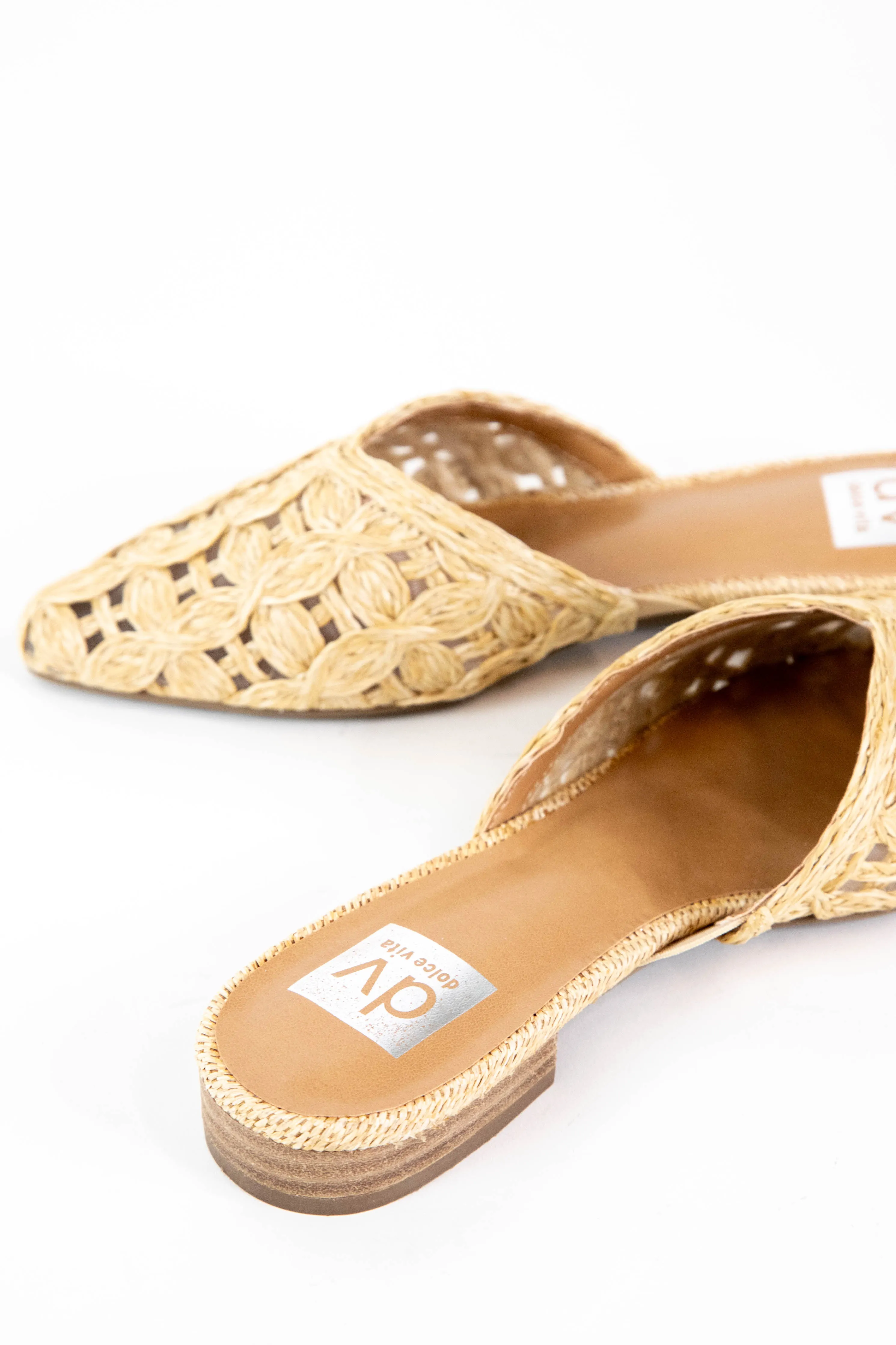 Dooley Straw Woven Mule Flat, Natural | DV by Dolce Vita sold by North & Main Clothing Company product image thumbnail 2