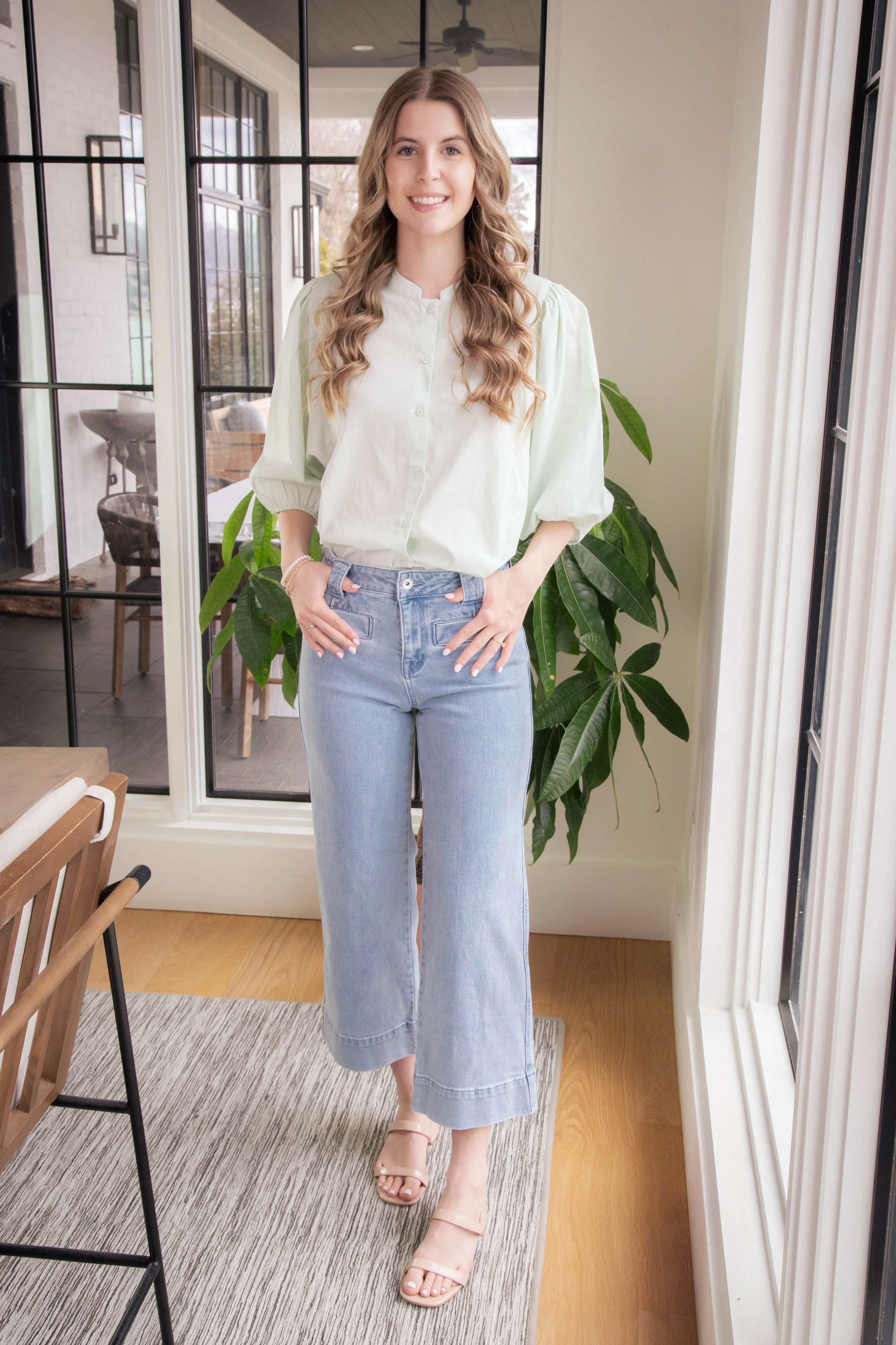 Made For You Blouse, Mint Tea | Sanctuary sold by North & Main Clothing Company product image thumbnail 5