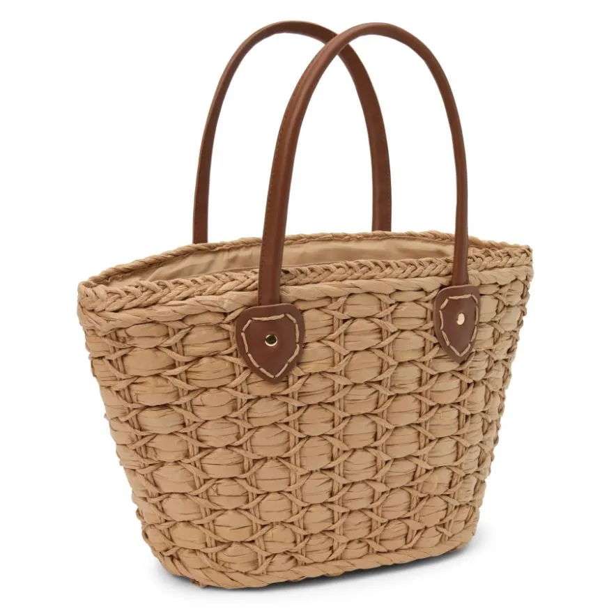 Adrift Raffia Handbag, Cognac | Beach by Matissse sold by North & Main Clothing Company product image thumbnail 2